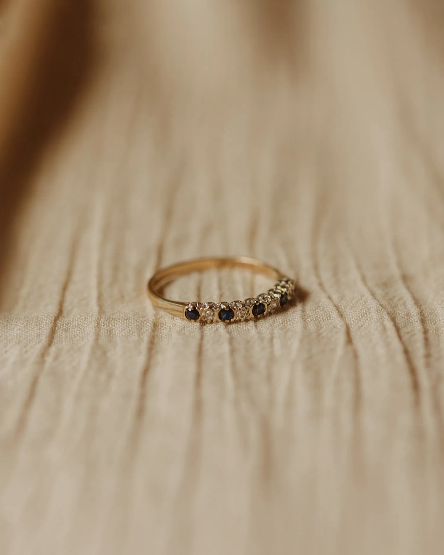 Meredith 9ct Gold Sapphire & Diamond Ring sold by Rock n Rose product image thumbnail 3