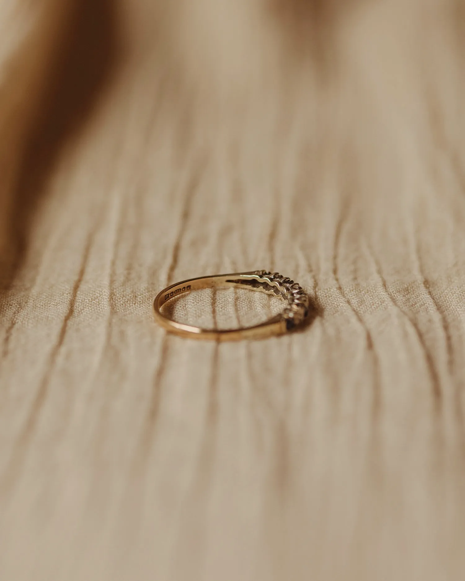 Meredith 9ct Gold Sapphire & Diamond Ring sold by Rock n Rose product image thumbnail 4