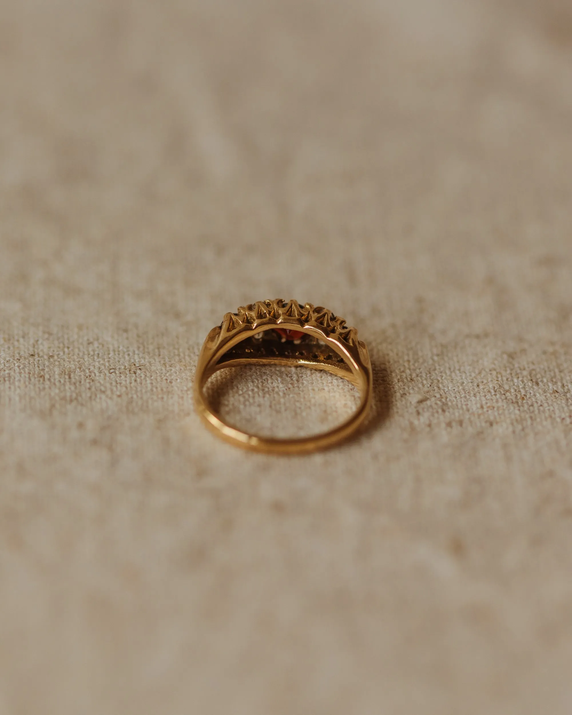 Clementine 1975 9ct Gold Garnet Ring sold by Rock n Rose product image thumbnail 4