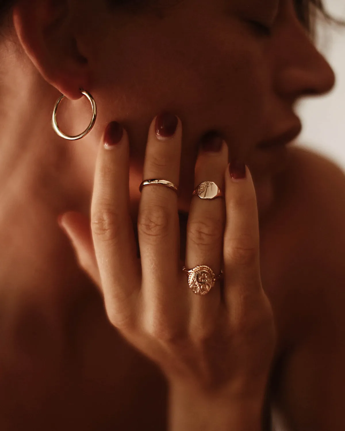 Alexa Gold Vermeil Simple Band Ring sold by Rock n Rose product image thumbnail 3