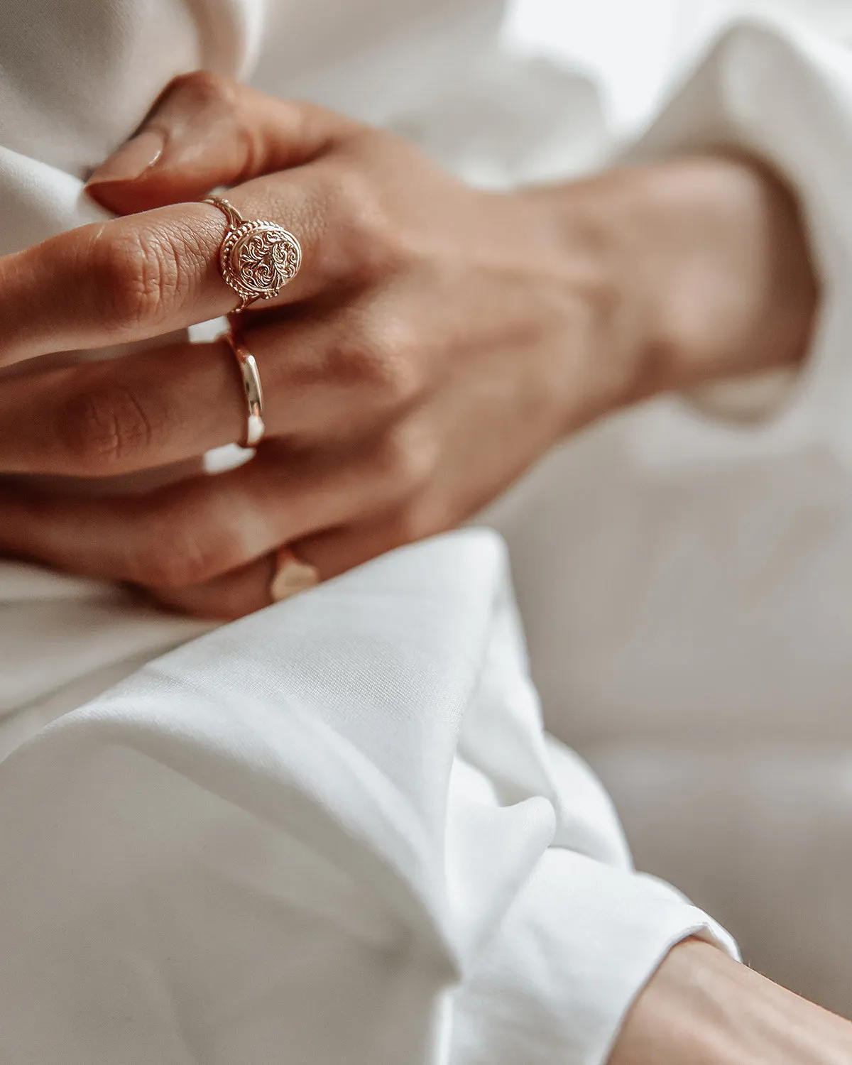 Alexa Gold Vermeil Simple Band Ring sold by Rock n Rose product image thumbnail 2