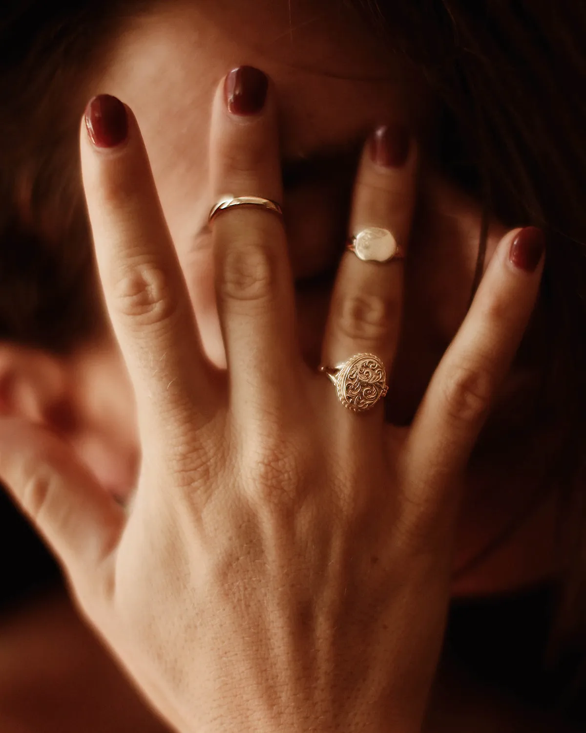 Alexa Gold Vermeil Simple Band Ring sold by Rock n Rose product image thumbnail 4