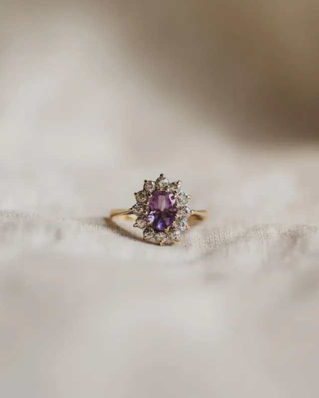 Este 9ct Gold Amethyst Ring sold by Rock n Rose