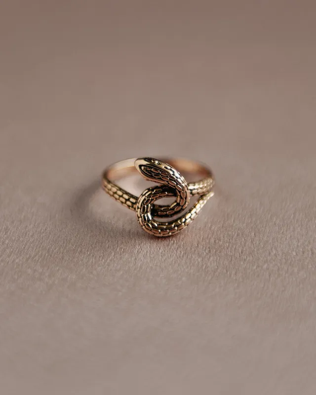 Sunday Gold Vermeil Snake Ring sold by Rock n Rose