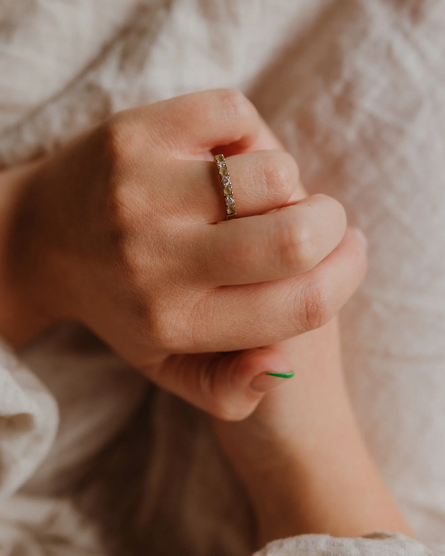 Birdie 9ct Gold Peridot Ring sold by Rock n Rose product image thumbnail 2
