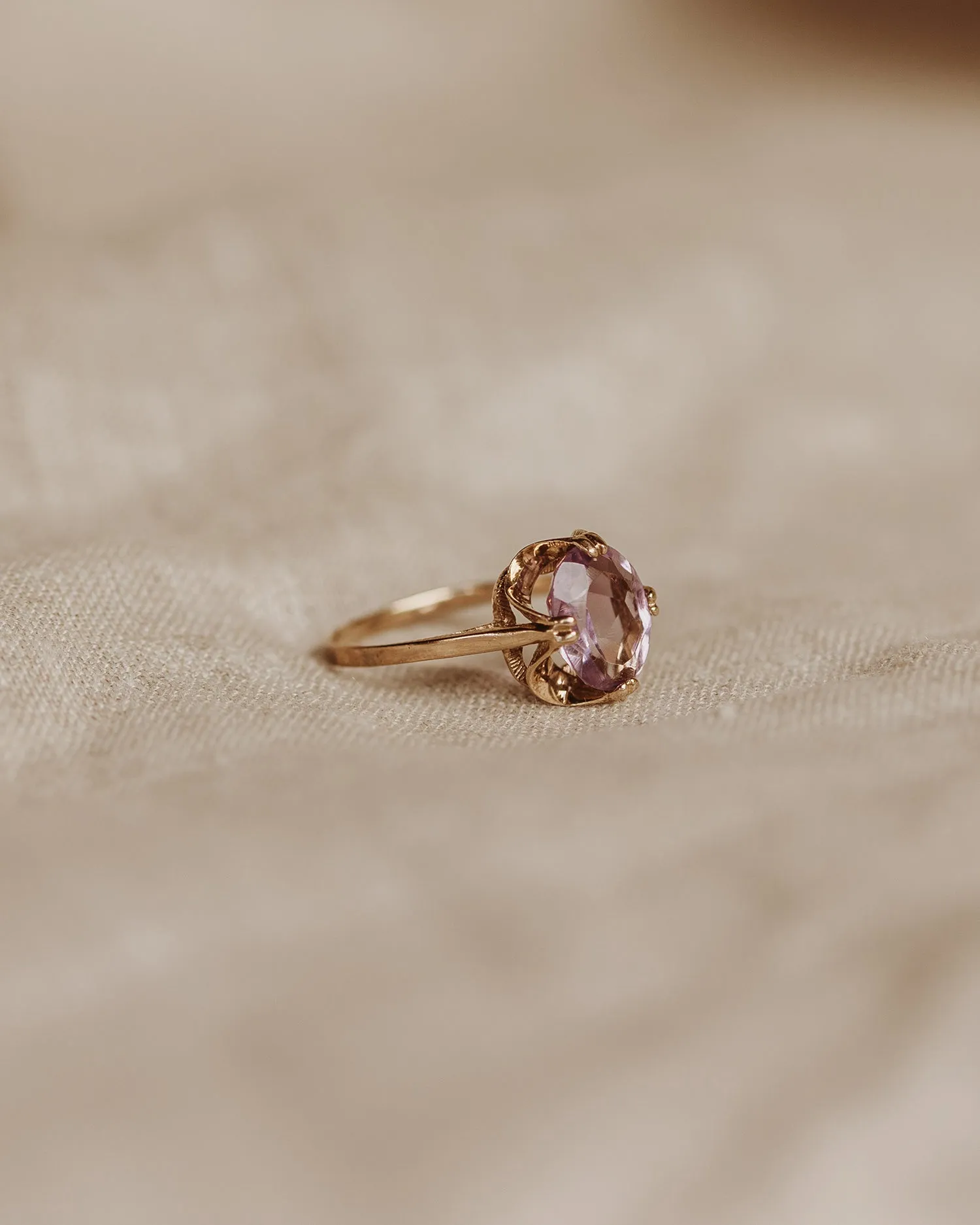 Elizabeth 9ct Gold Amethyst Ring sold by Rock n Rose product image thumbnail 3