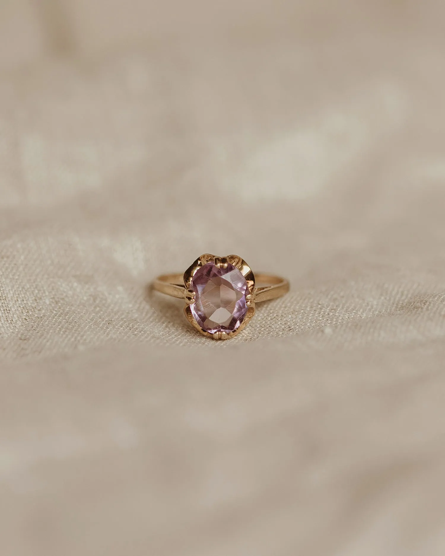Elizabeth 9ct Gold Amethyst Ring sold by Rock n Rose product image thumbnail 2