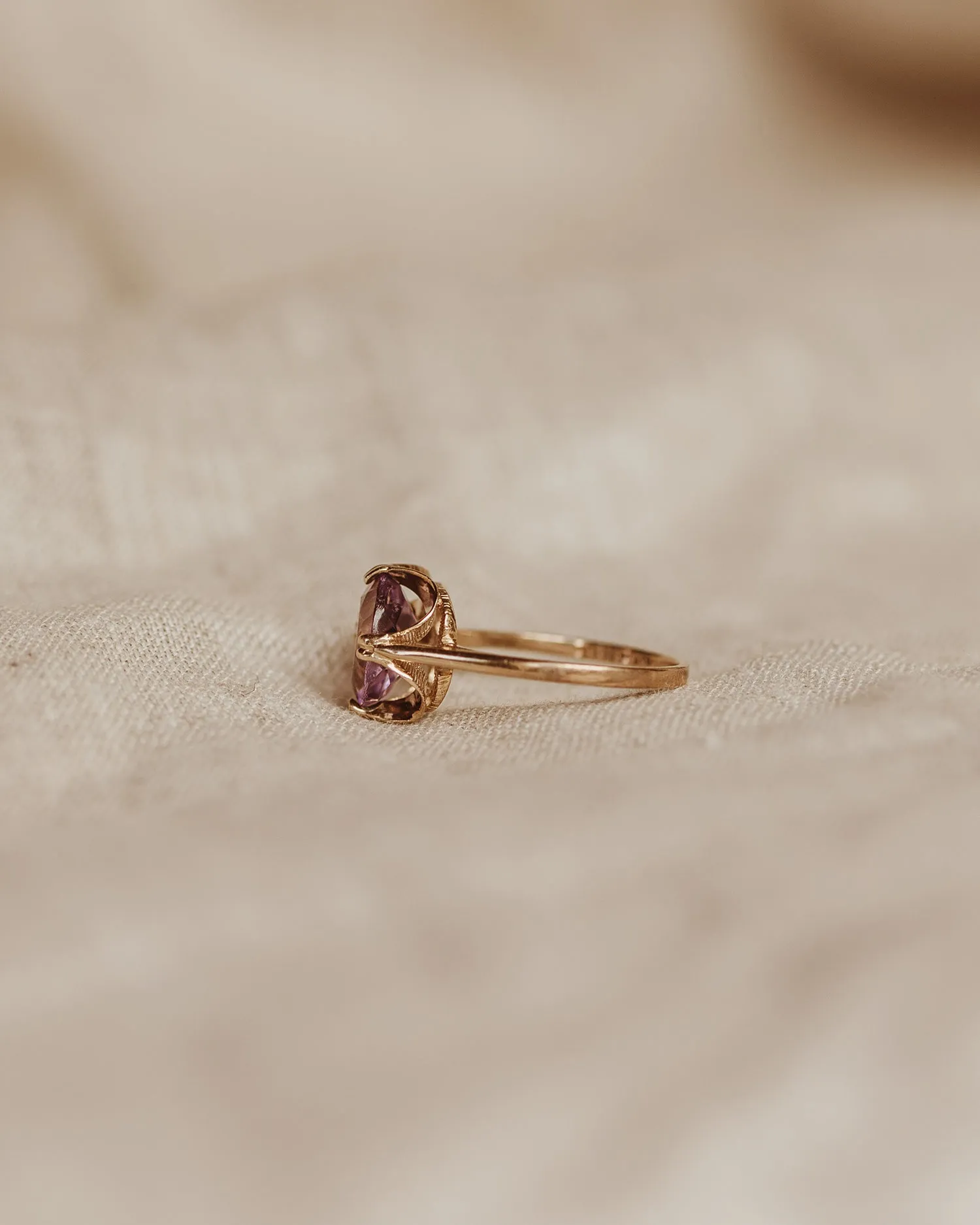 Elizabeth 9ct Gold Amethyst Ring sold by Rock n Rose product image thumbnail 5