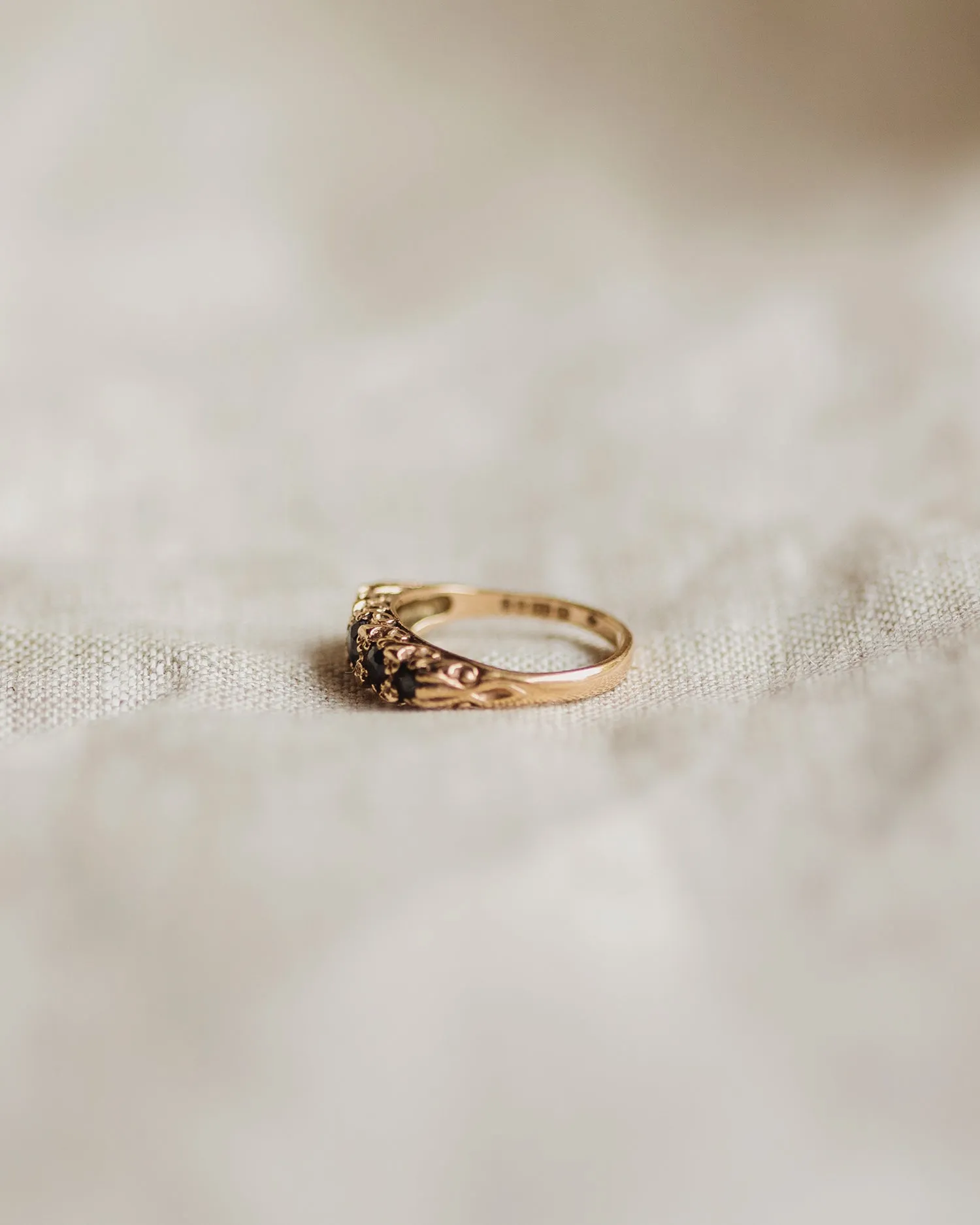 Emory 9ct Gold Sapphire Ring sold by Rock n Rose product image thumbnail 5