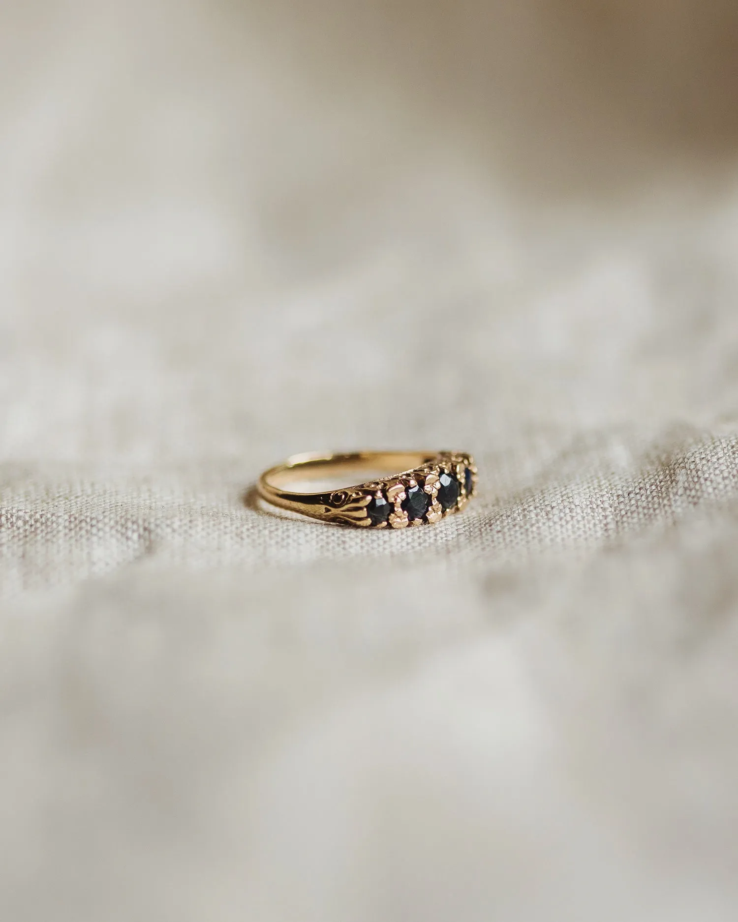 Emory 9ct Gold Sapphire Ring sold by Rock n Rose product image thumbnail 3