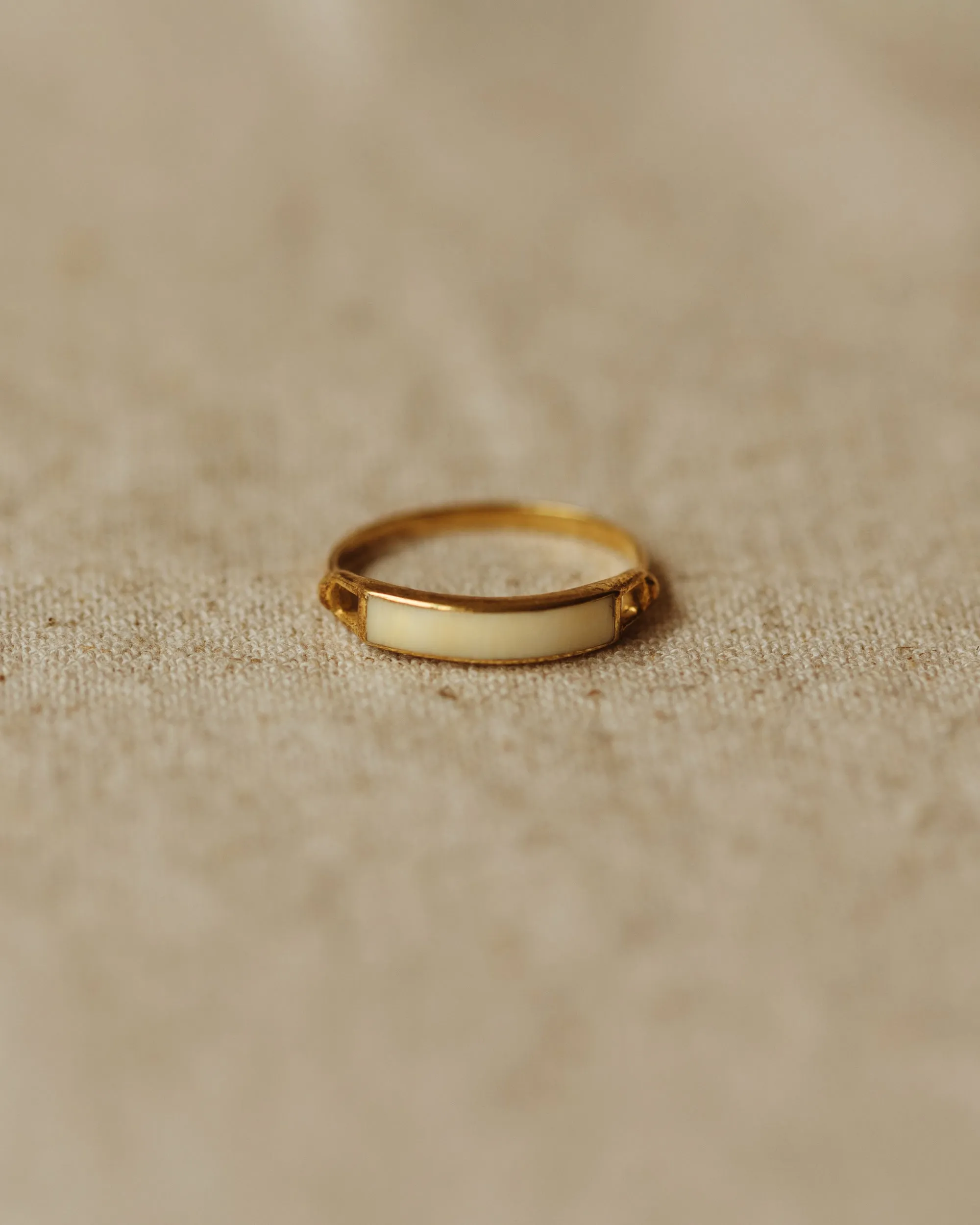 Quinn Vintage 18ct Gold Jade Ring sold by Rock n Rose product image thumbnail 2