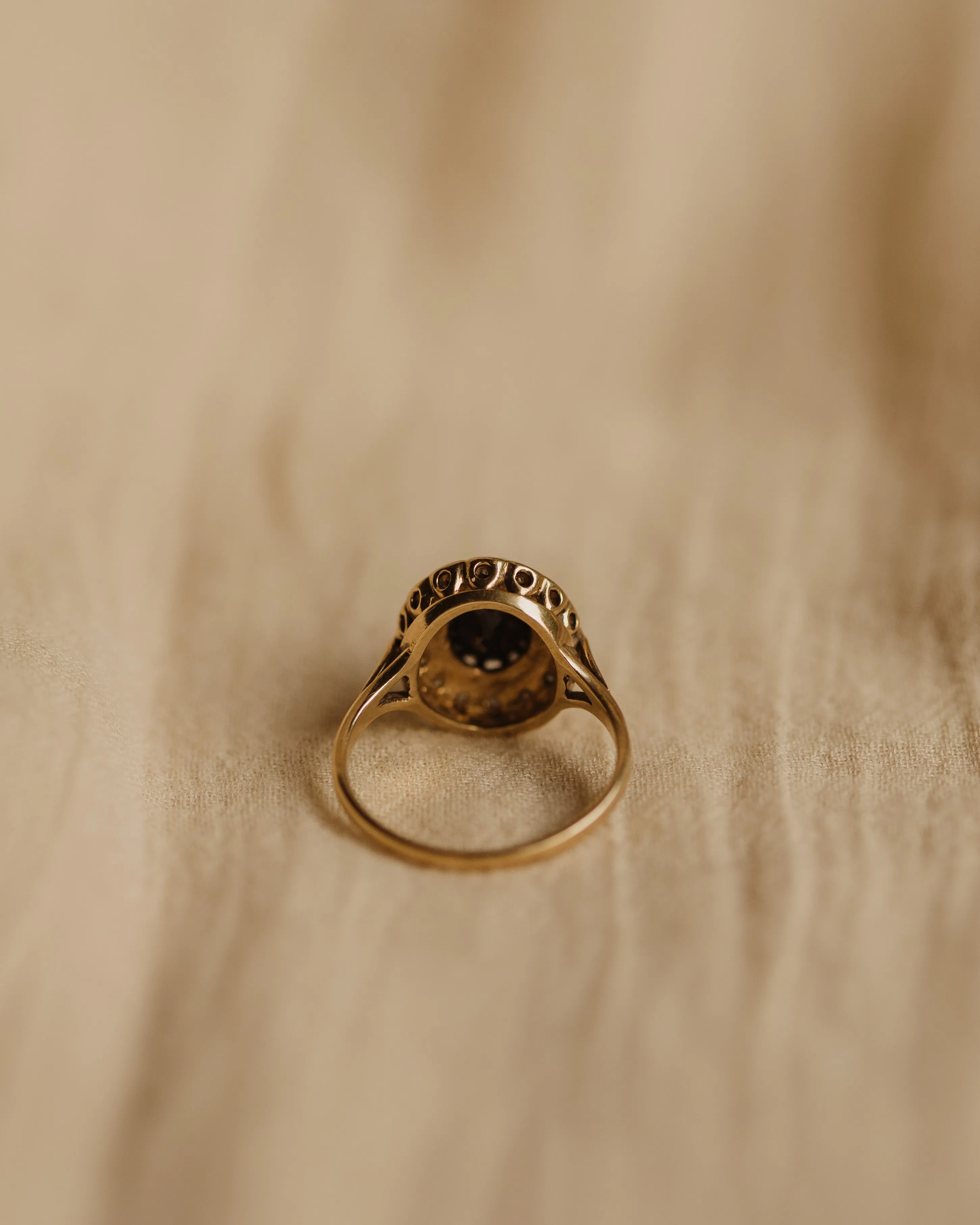 Adelaide Vintage 9ct Gold Sapphire & Diamond Ring sold by Rock n Rose product image thumbnail 4