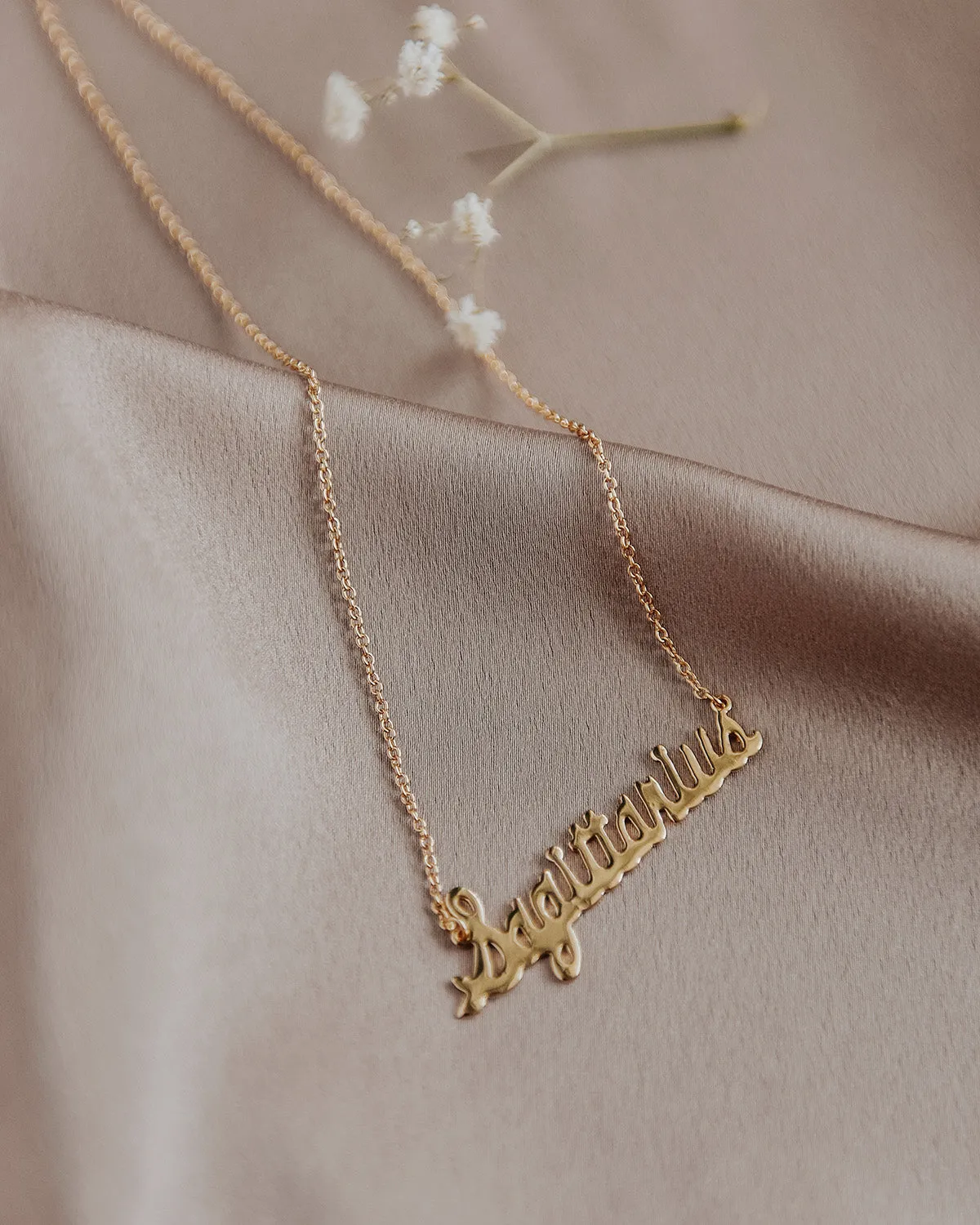Sagittarius Zodiac Nameplate Necklace sold by Rock n Rose product image thumbnail 2