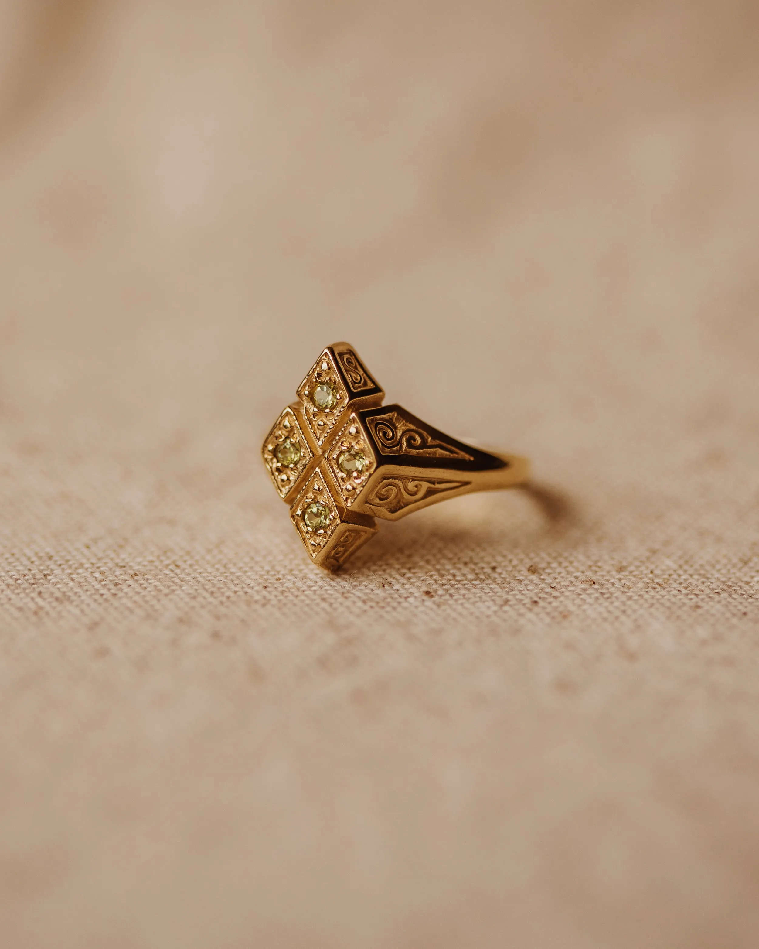 Johanna 1989 9ct Gold Peridot Ring sold by Rock n Rose product image thumbnail 5