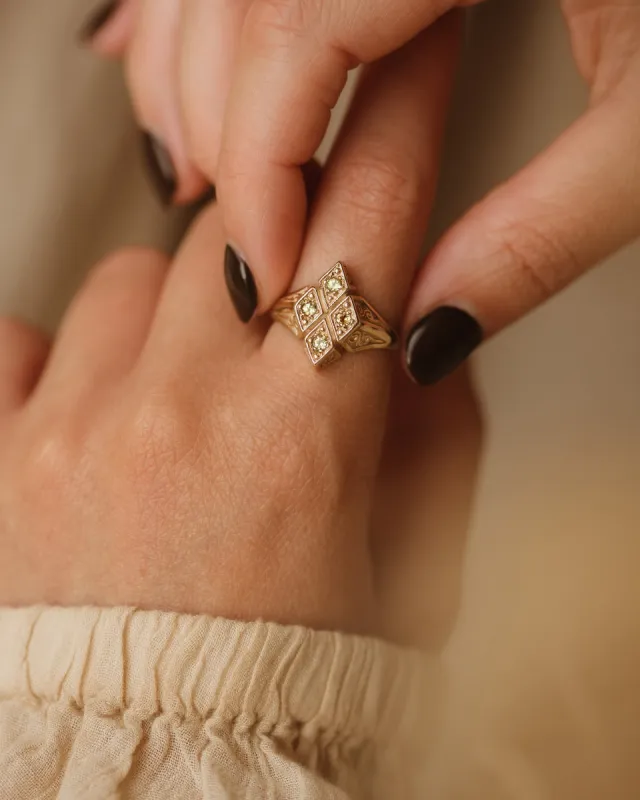 Johanna 1989 9ct Gold Peridot Ring sold by Rock n Rose