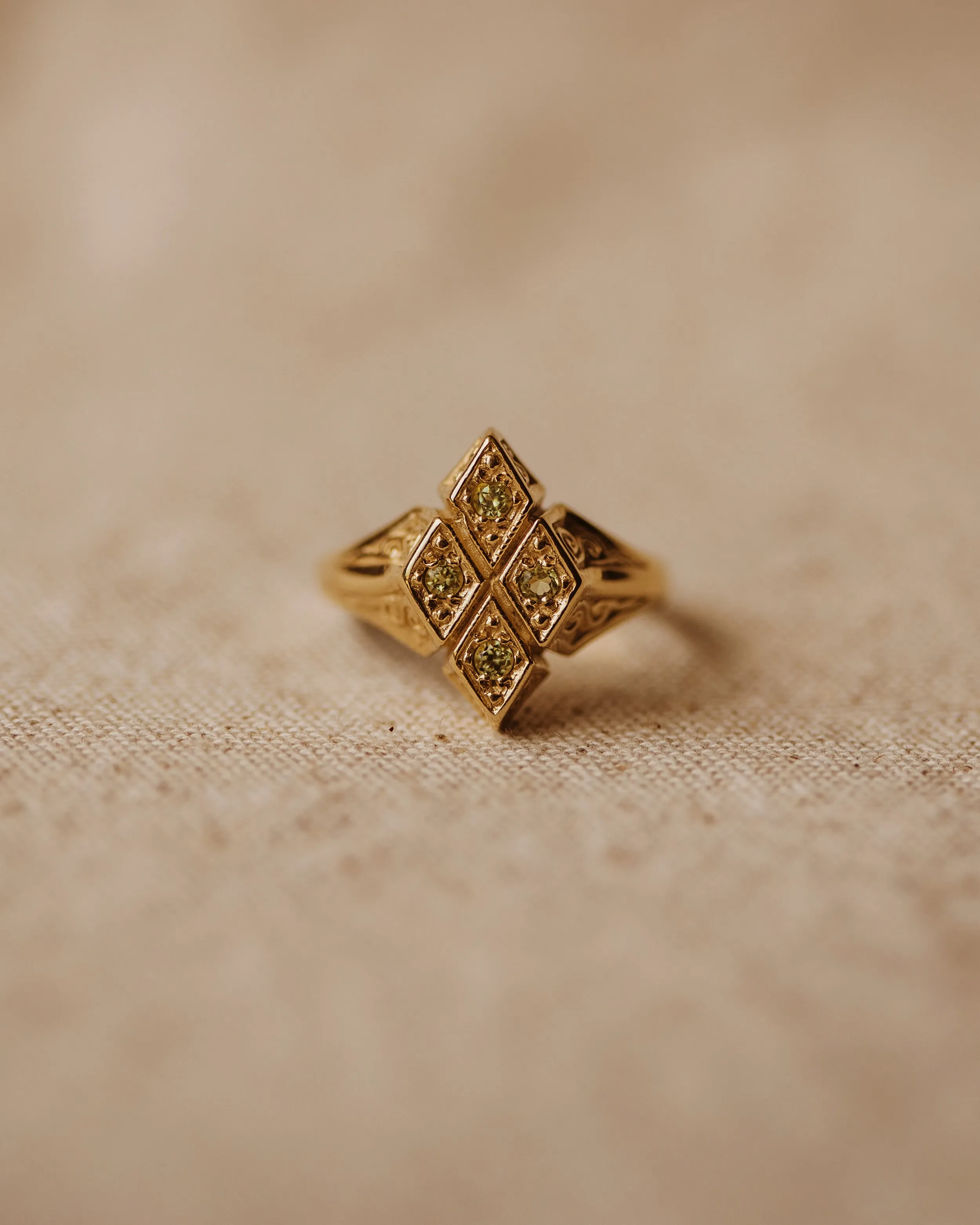 Johanna 1989 9ct Gold Peridot Ring sold by Rock n Rose product image thumbnail 3