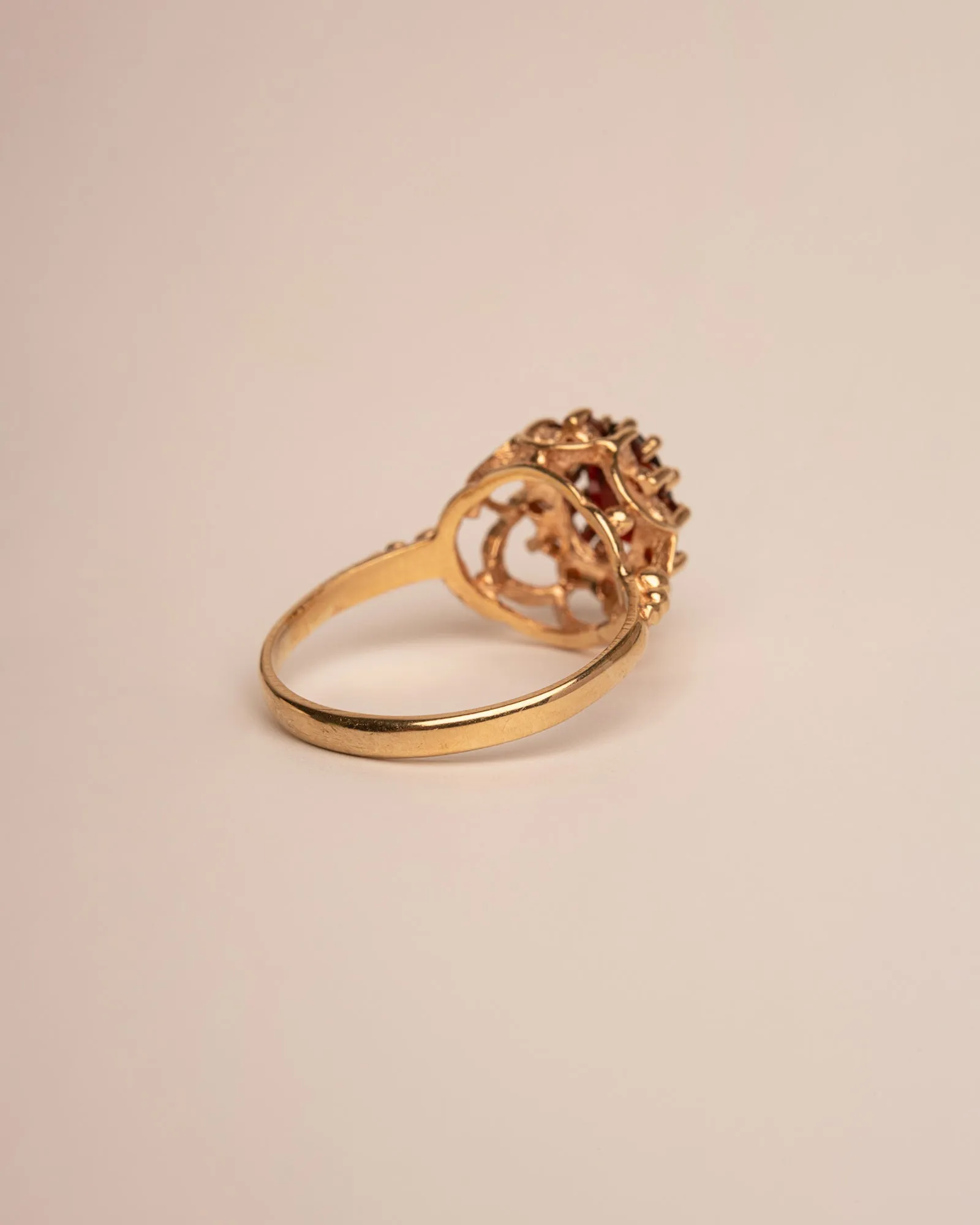 Rosemary 9ct Gold Garnet Cluster Ring sold by Rock n Rose product image thumbnail 5