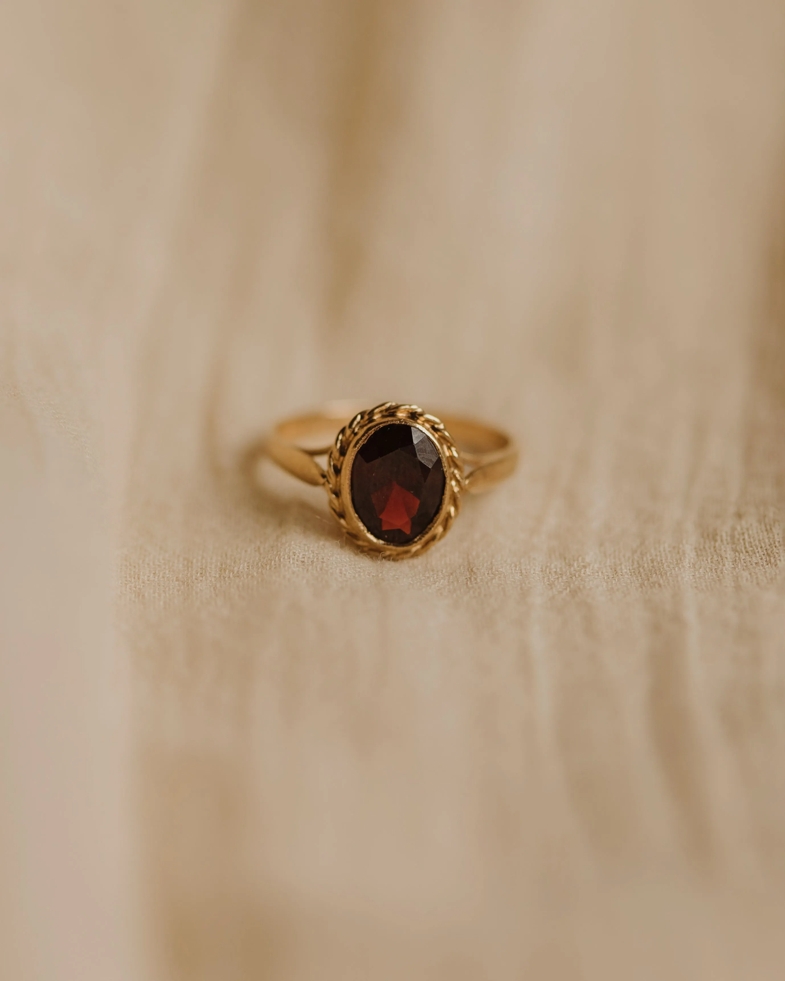 Doreen 1988 9ct Gold Garnet Ring sold by Rock n Rose product image thumbnail 2