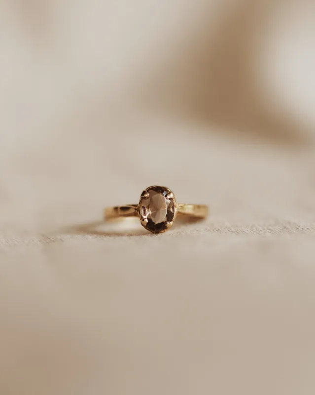 Muriel 9ct Gold Smokey Quartz Ring sold by Rock n Rose