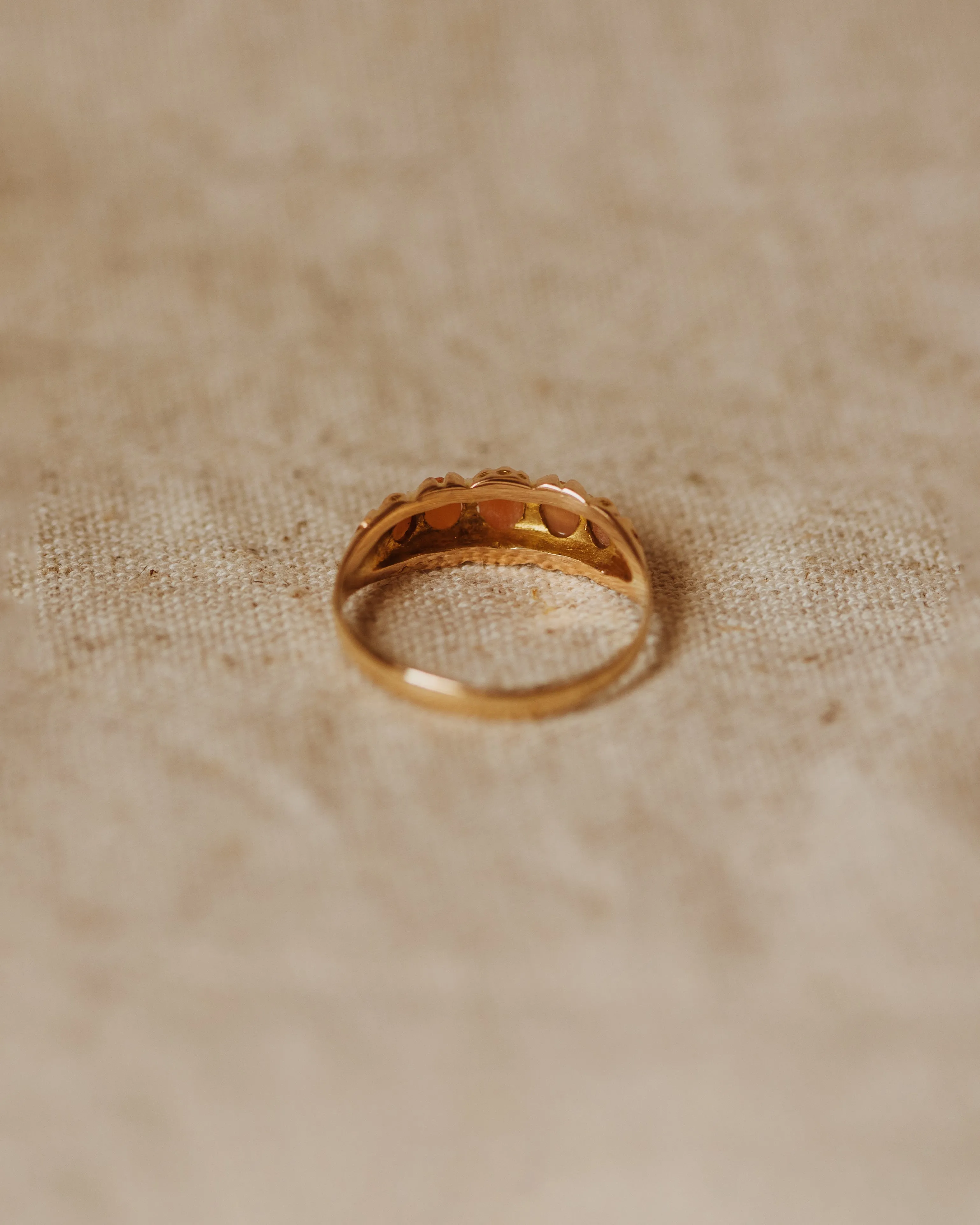 Josie 1893 Victorian 9ct Gold Coral Ring sold by Rock n Rose product image thumbnail 4