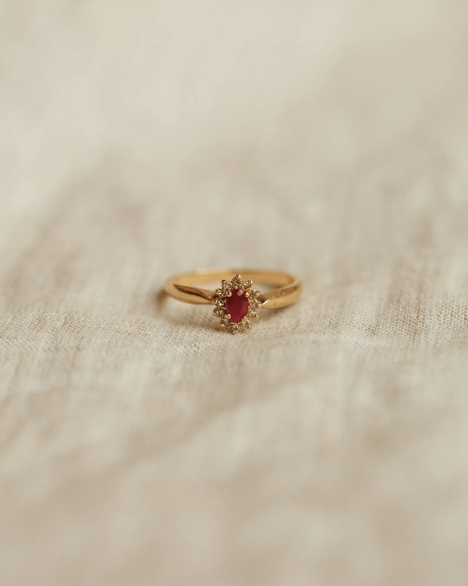 Ophelia 9ct Gold Ruby & Diamond Ring sold by Rock n Rose product image thumbnail 2