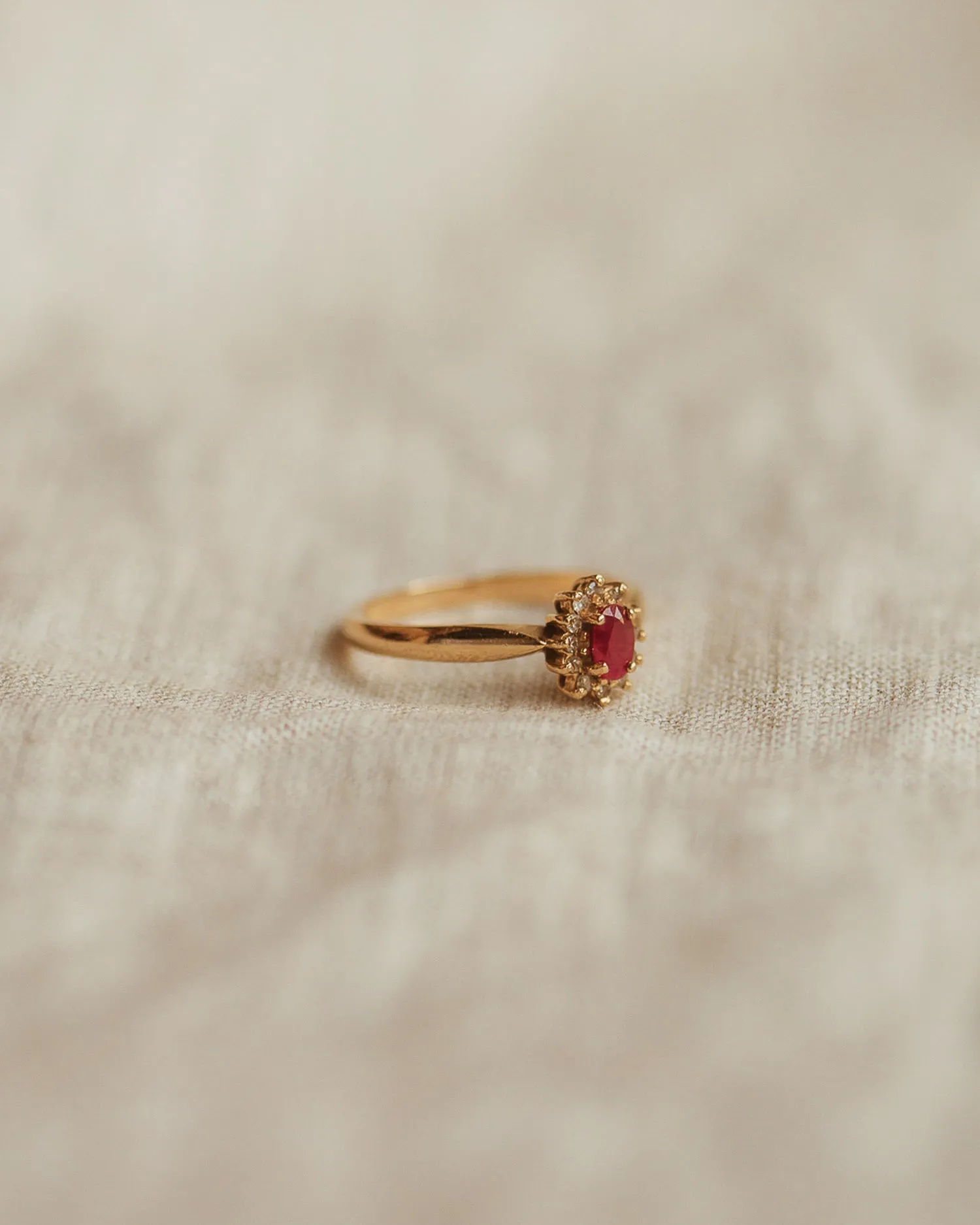 Ophelia 9ct Gold Ruby & Diamond Ring sold by Rock n Rose product image thumbnail 3