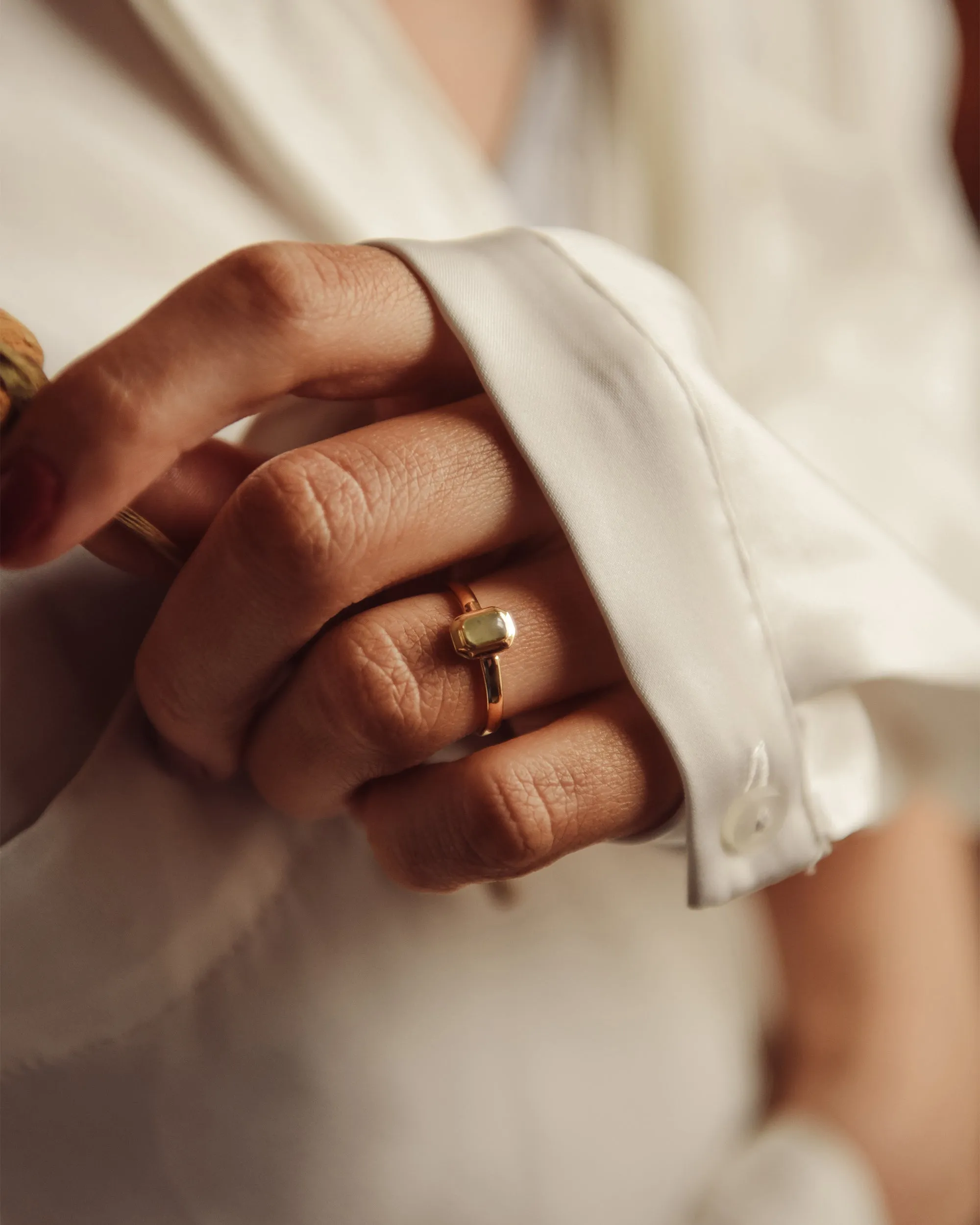 Frances Gold Vermeil Birthstone Ring - May sold by Rock n Rose product image thumbnail 2