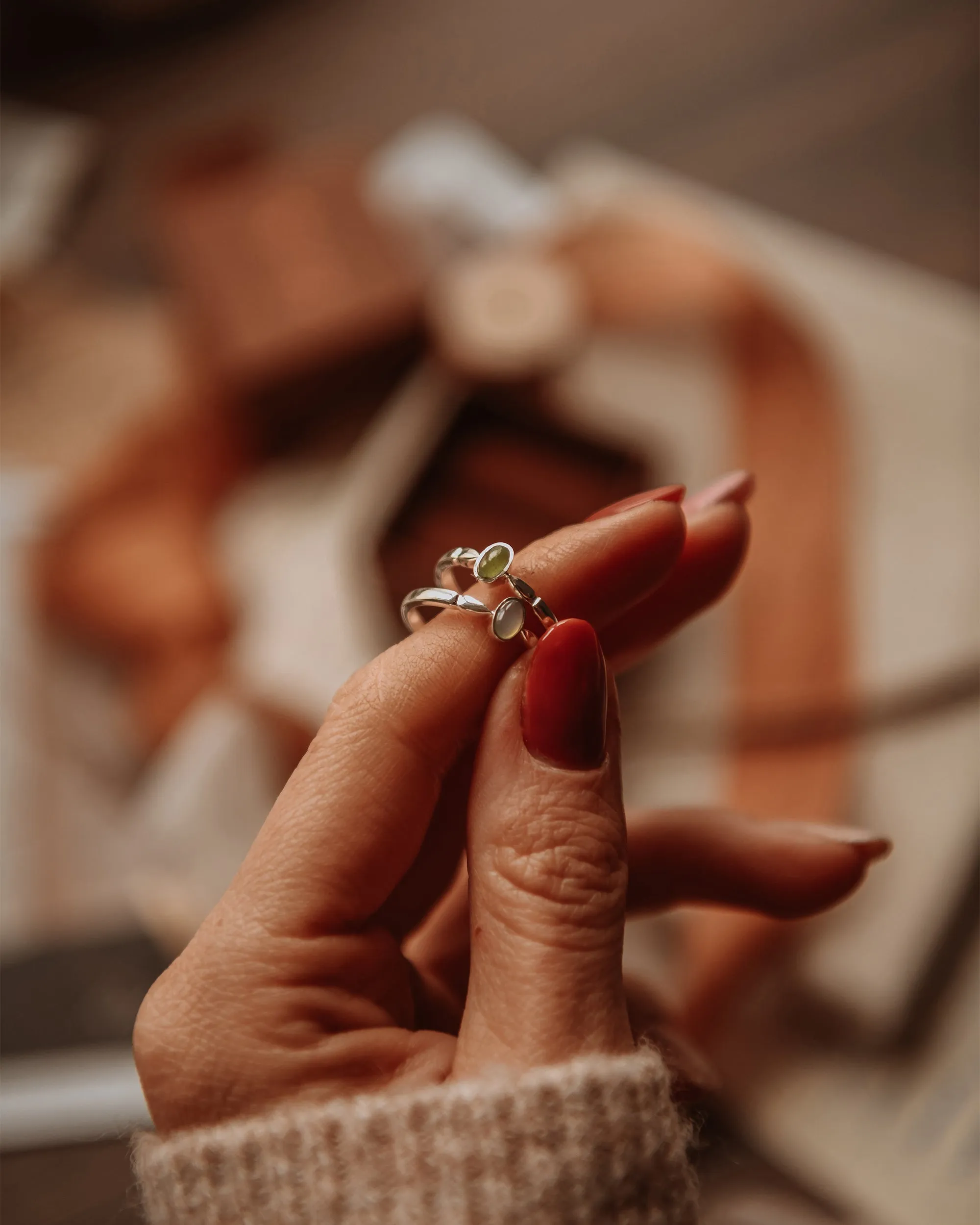 Joanie Sterling Silver Birthstone Ring - May sold by Rock n Rose product image thumbnail 2