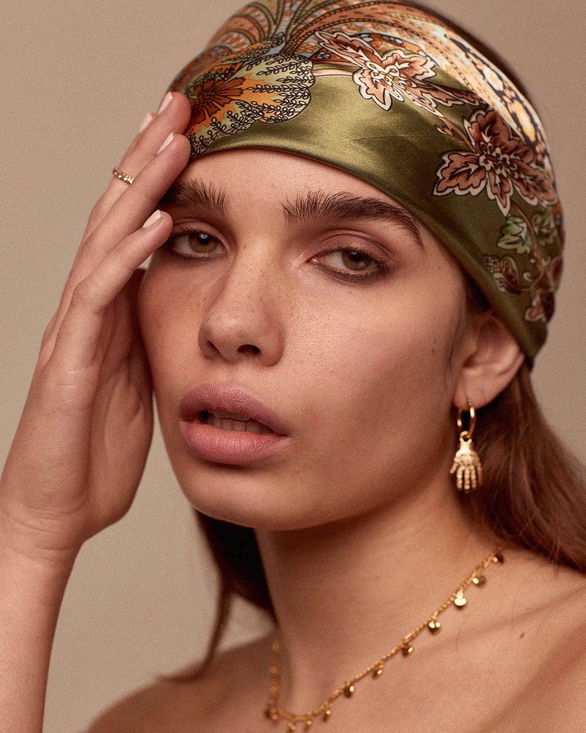 Rhea Paisley Square Scarf sold by Rock n Rose product image thumbnail 3