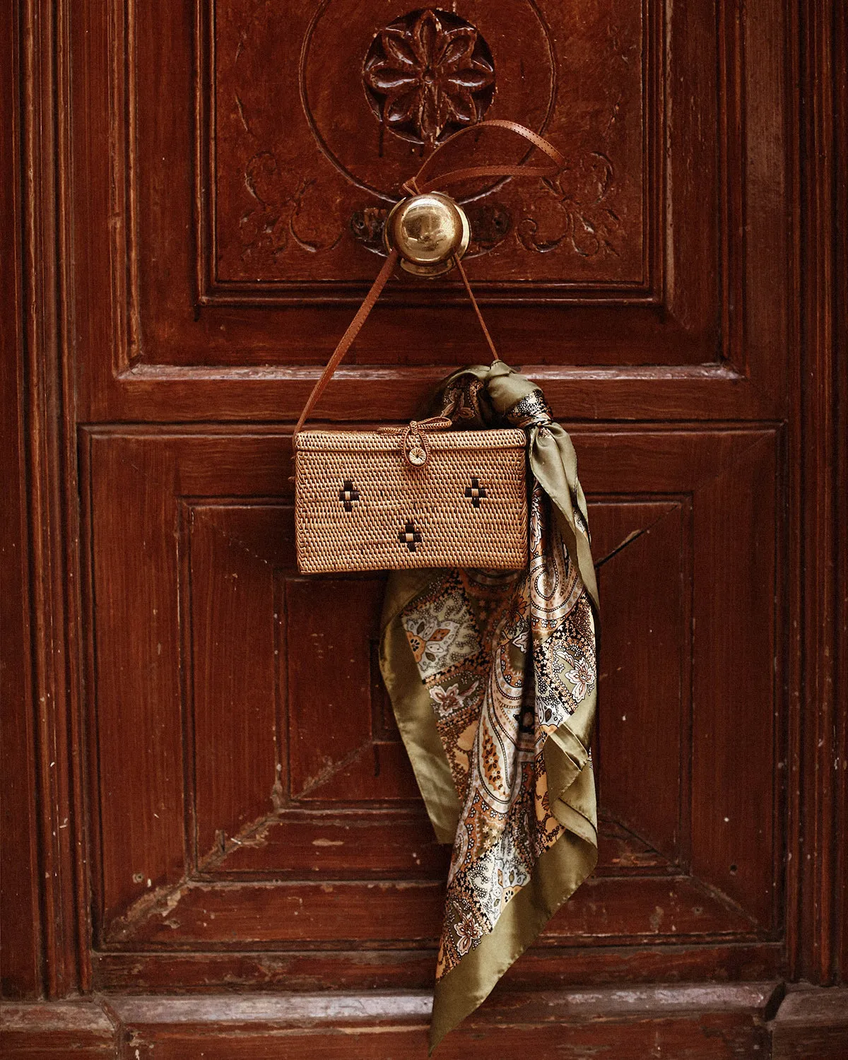 Rhea Paisley Square Scarf sold by Rock n Rose product image thumbnail 4