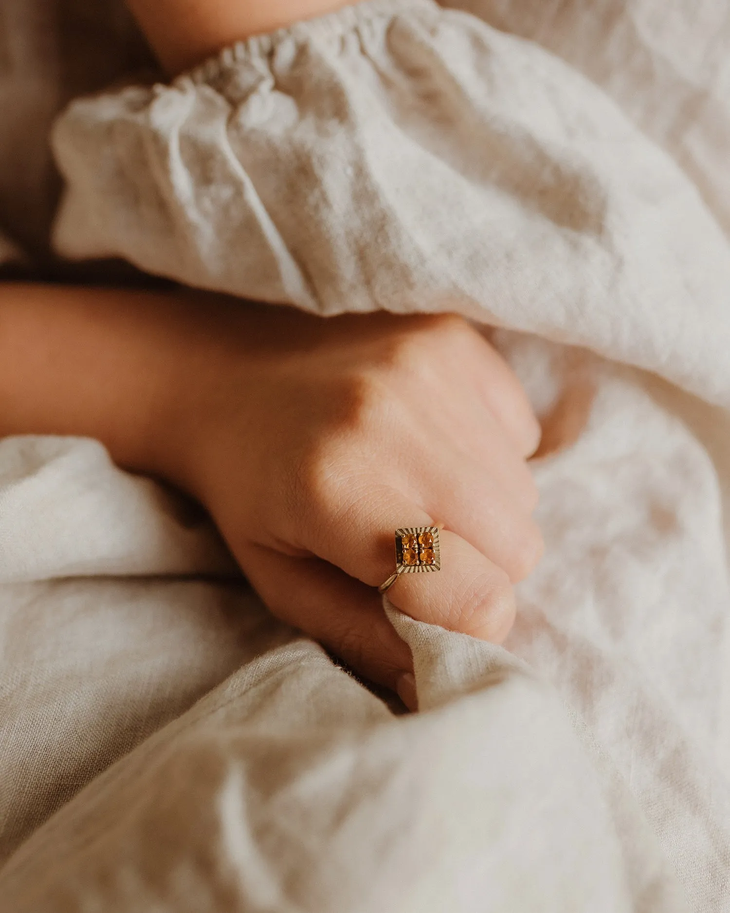 Carmella 9ct Gold Citrine Ring sold by Rock n Rose product image thumbnail 2