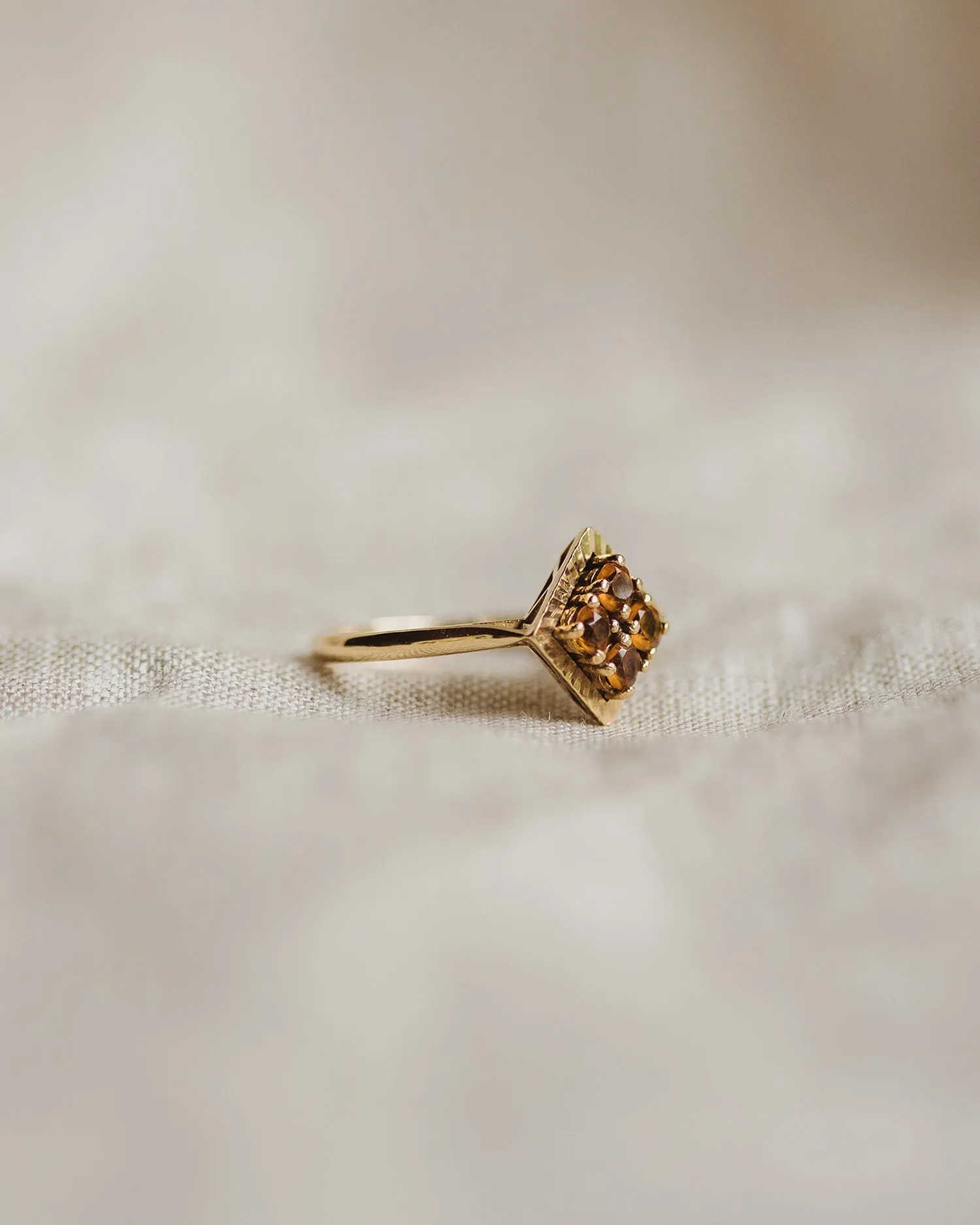 Carmella 9ct Gold Citrine Ring sold by Rock n Rose product image thumbnail 5