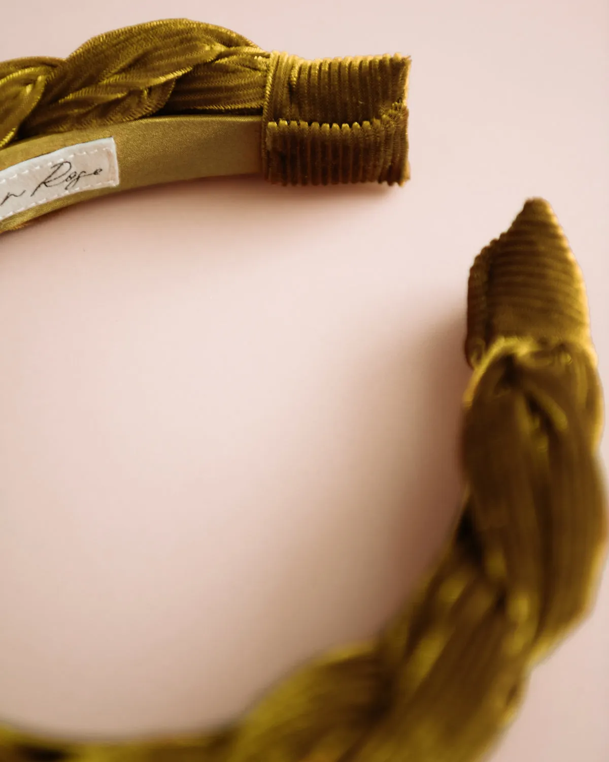 Millicent Honey Velvet Plaited Headband sold by Rock n Rose product image thumbnail 3