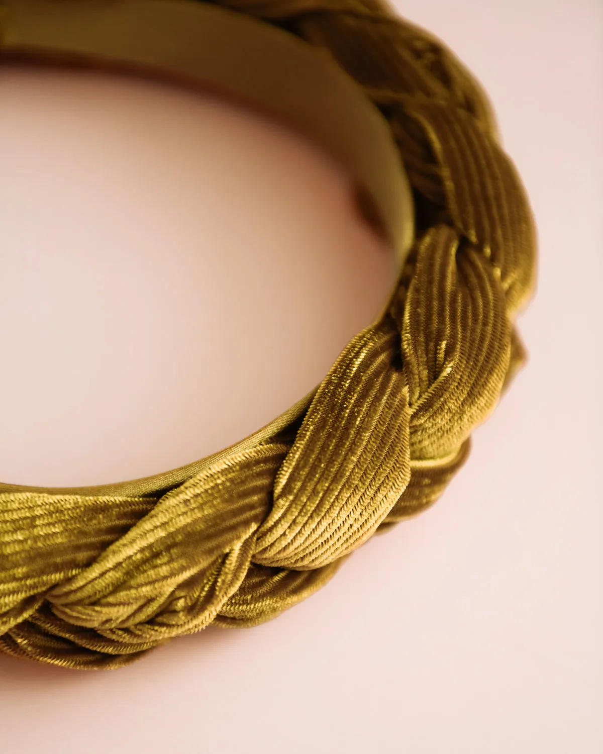 Millicent Honey Velvet Plaited Headband sold by Rock n Rose product image thumbnail 5