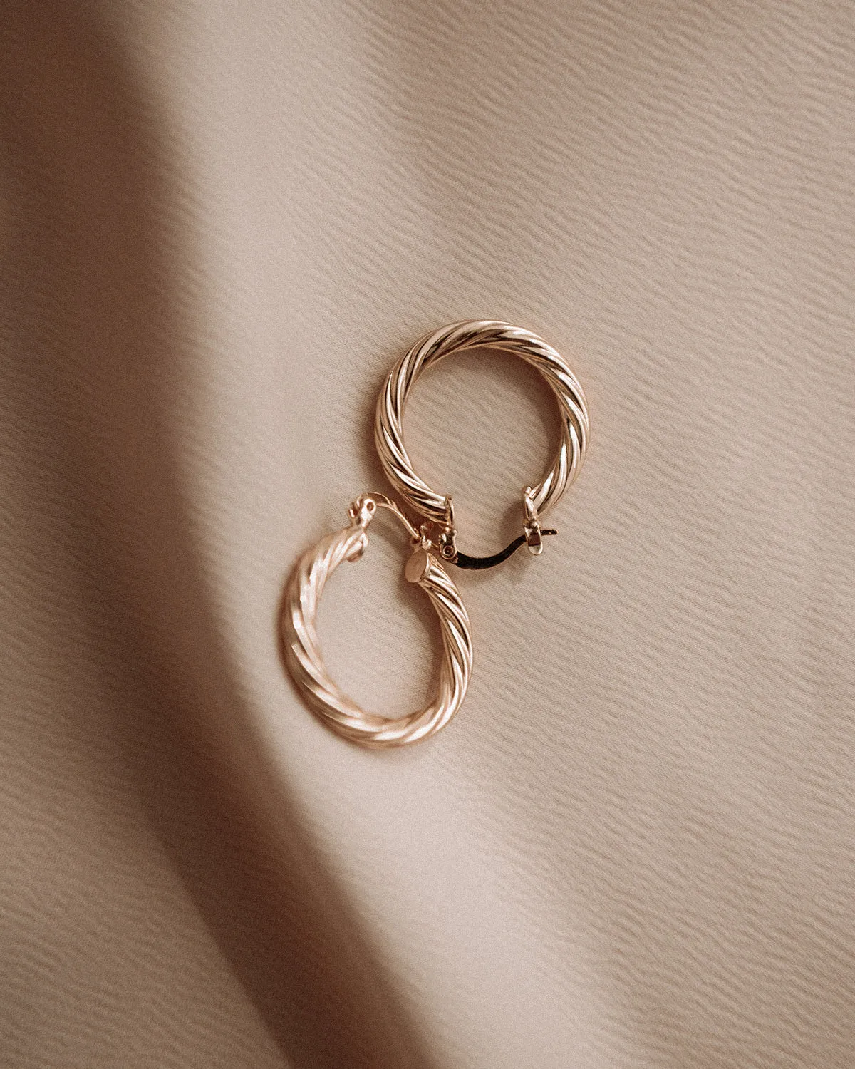 Etta Mini Twisted Hoop Earrings sold by Rock n Rose