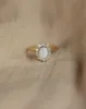 Marian 1983 Vintage 9ct Gold Opal & Diamond Cluster Ring sold by Rock n Rose