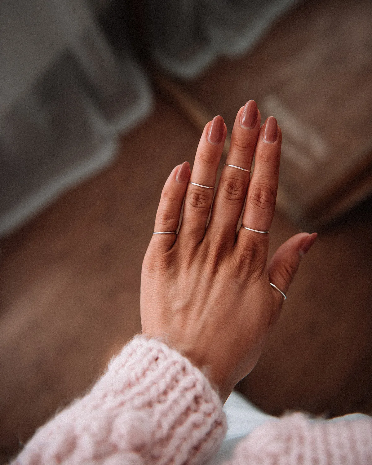 Sara Sterling Silver Simple Band Ring sold by Rock n Rose product image thumbnail 3