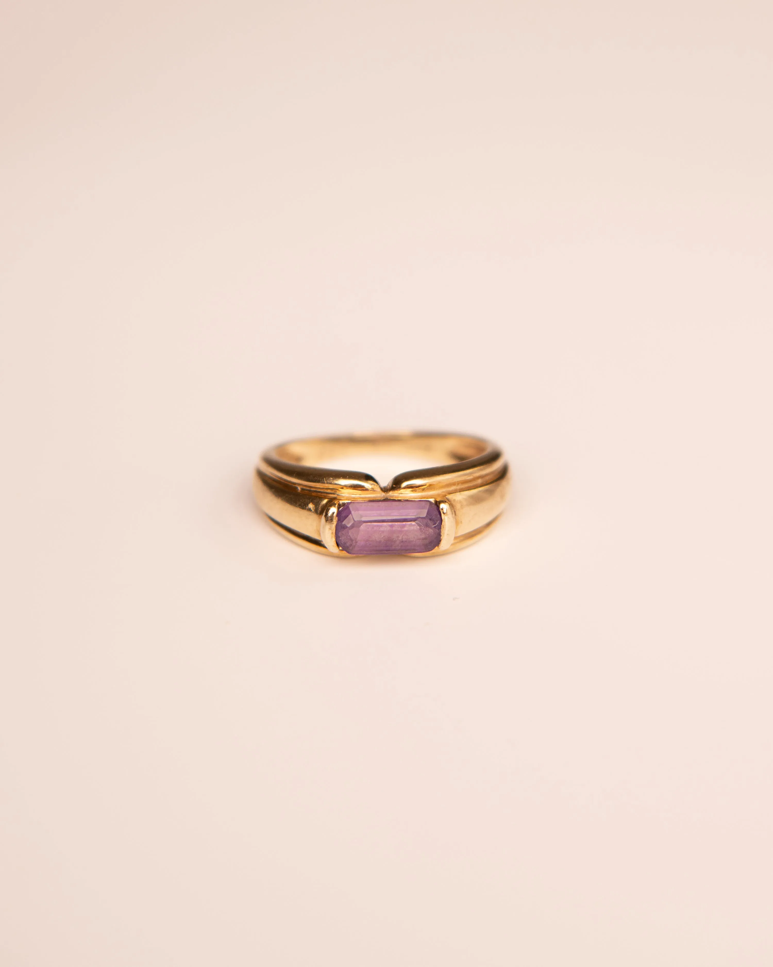 Una 9ct Gold Vintage Amethyst Signet Ring sold by Rock n Rose