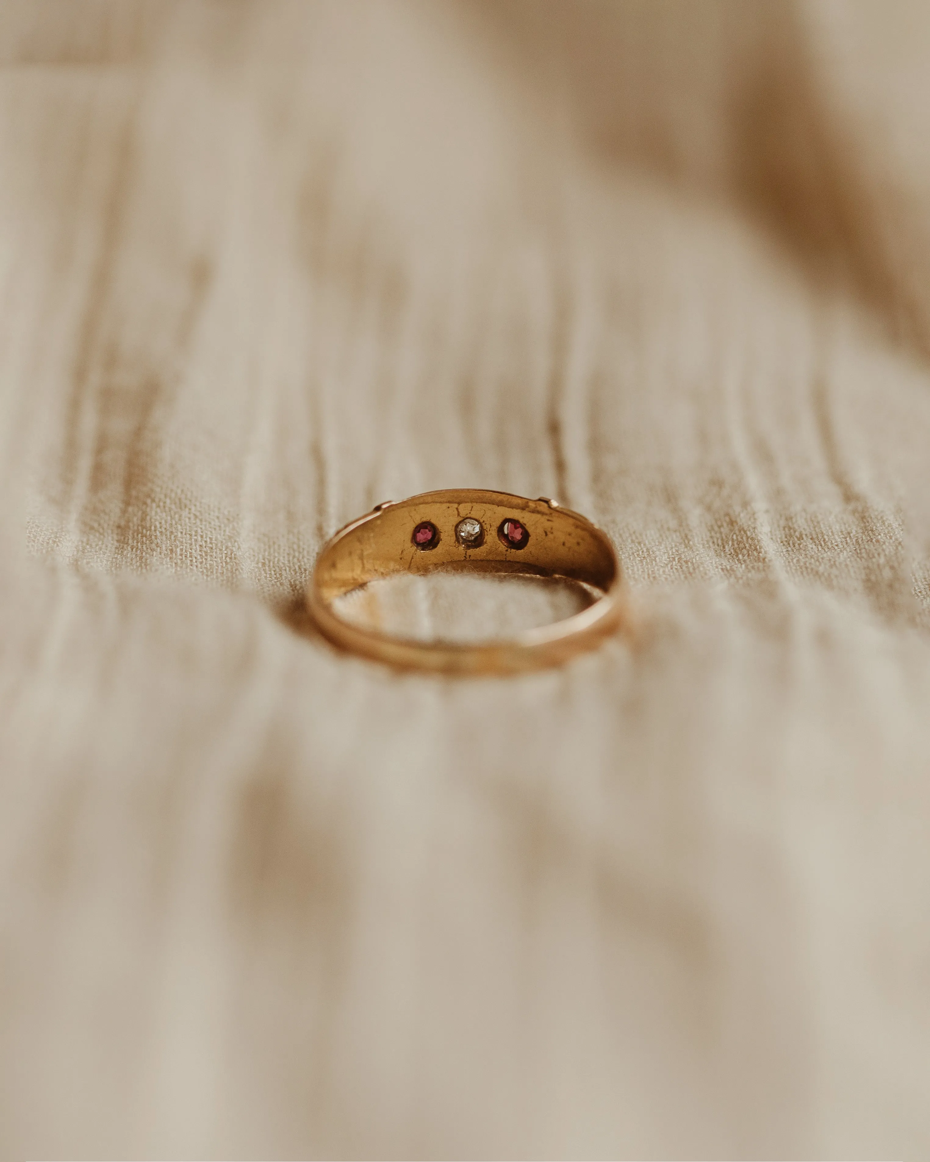 Rosemary 15ct Gold Ruby & Diamond Ring sold by Rock n Rose product image thumbnail 4