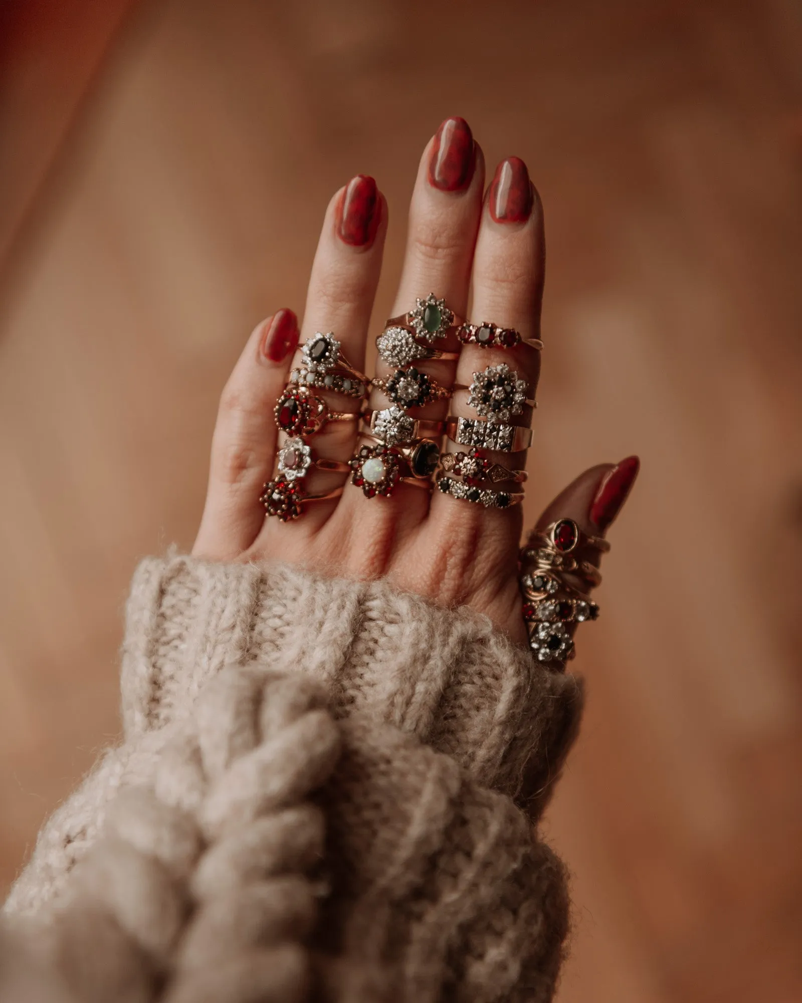 Glory 9ct Gold Sapphire & Diamond Signet Ring sold by Rock n Rose product image thumbnail 5