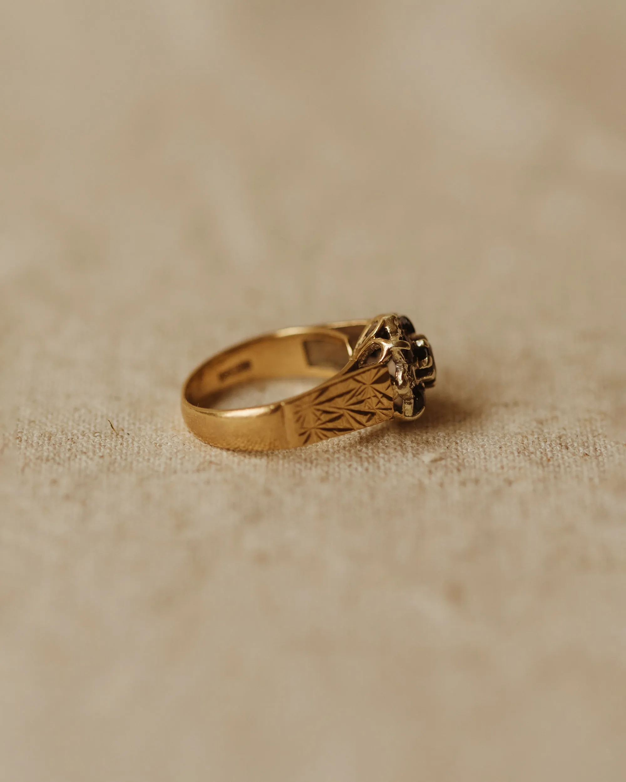 Meredith 1978 9ct Gold Sapphire & Diamond Ring sold by Rock n Rose product image thumbnail 5