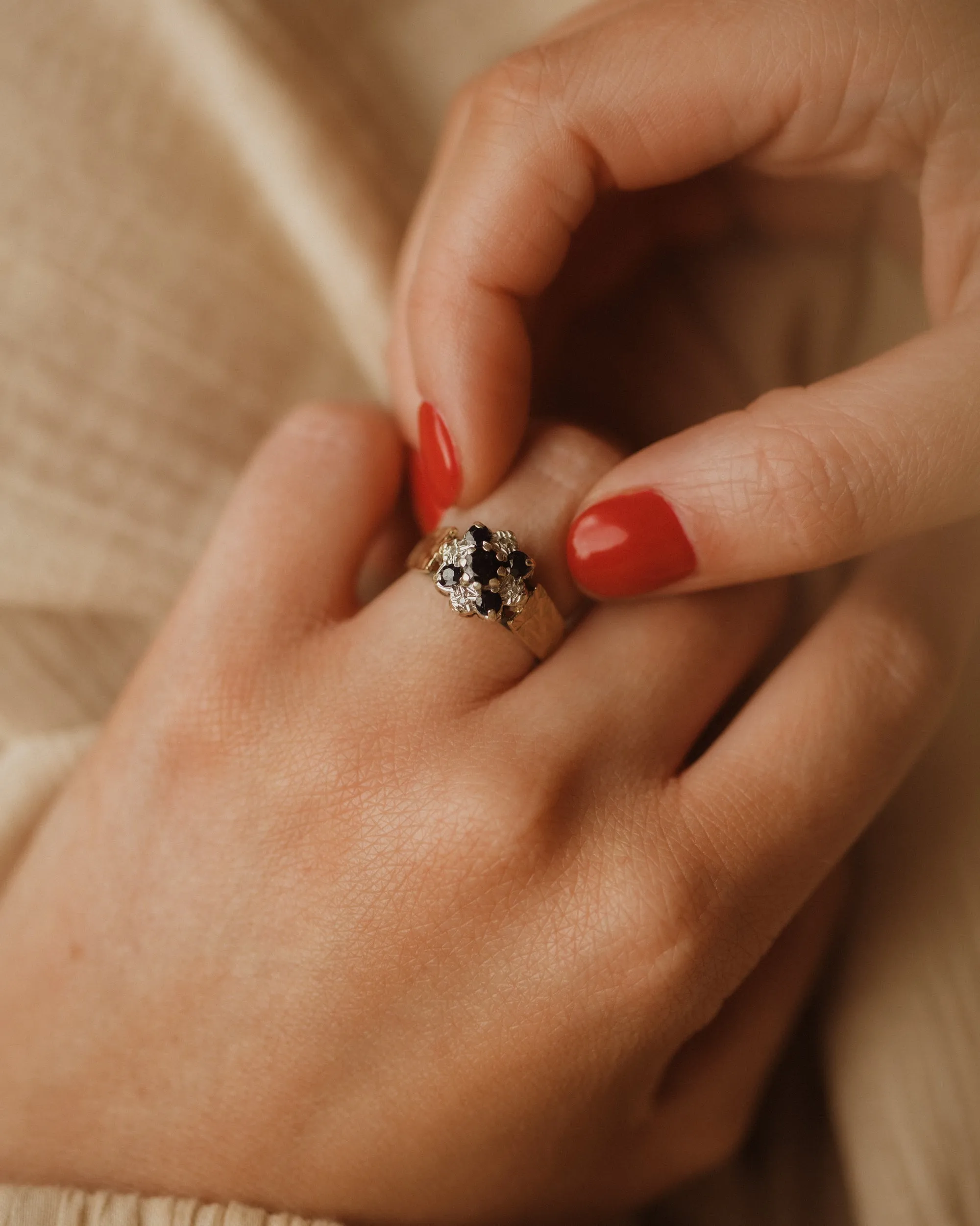 Meredith 1978 9ct Gold Sapphire & Diamond Ring sold by Rock n Rose