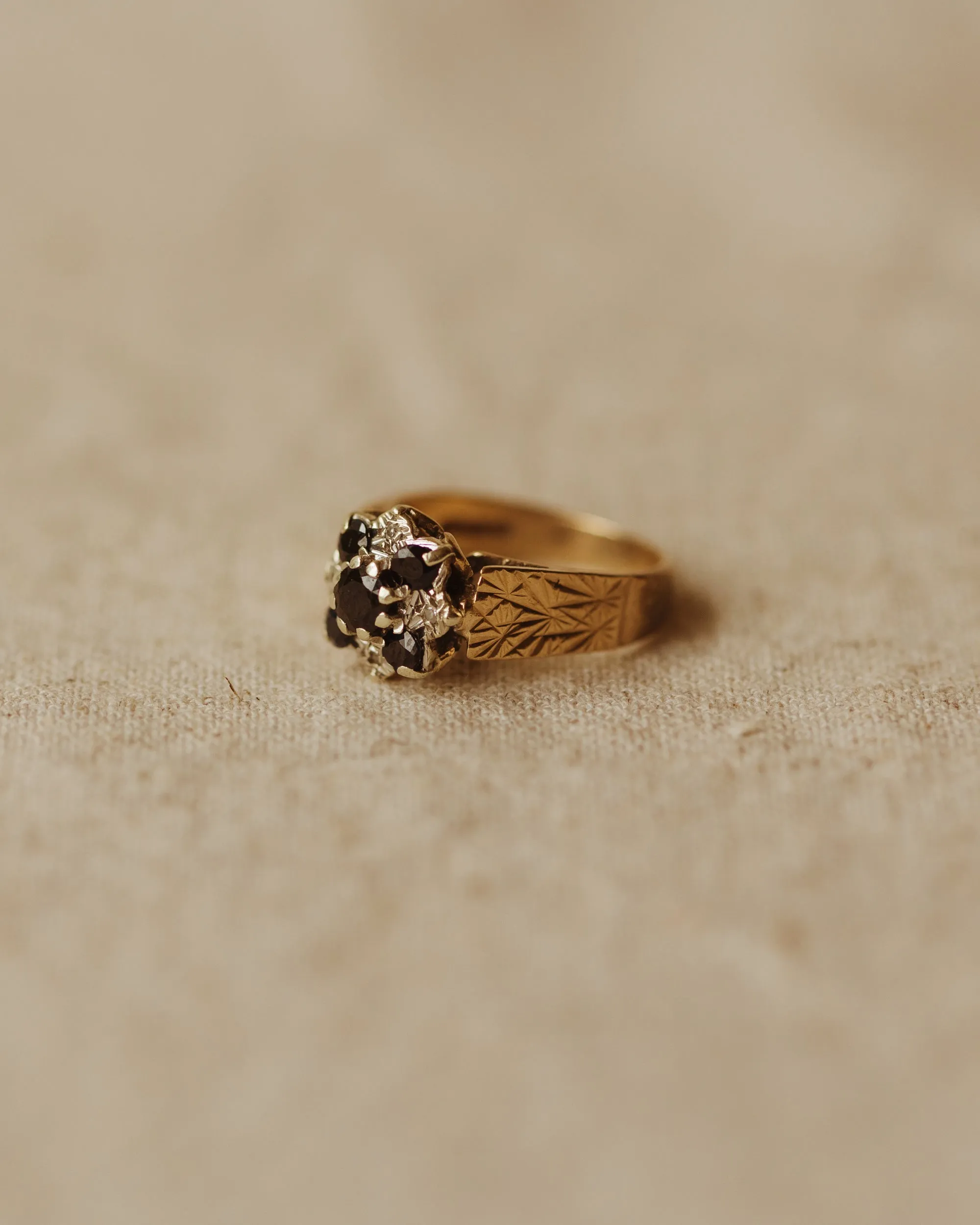 Meredith 1978 9ct Gold Sapphire & Diamond Ring sold by Rock n Rose product image thumbnail 3