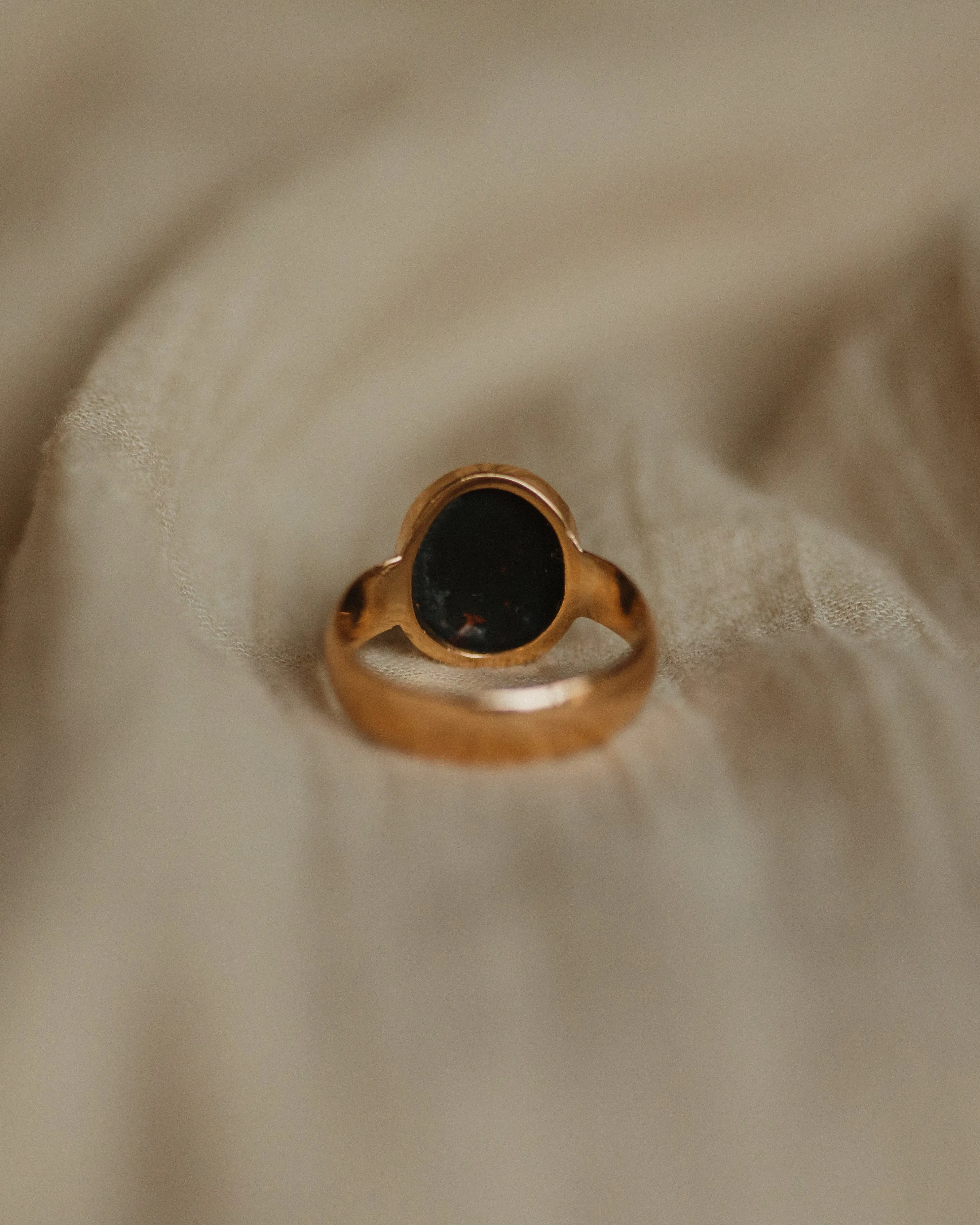 Maud 1884 Antique Victorian 22ct Gold Bloodstone Ring sold by Rock n Rose product image thumbnail 5