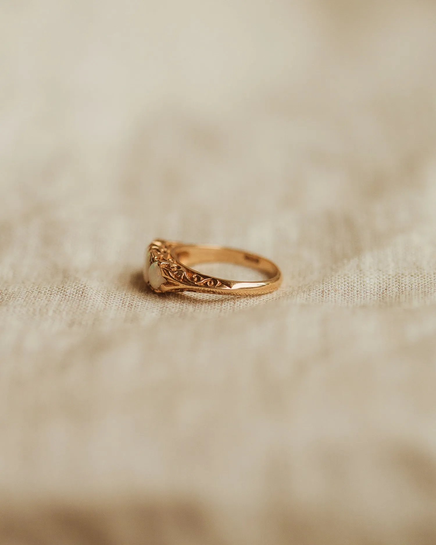 Bessie 9ct Gold Opal & Diamond Ring sold by Rock n Rose product image thumbnail 5