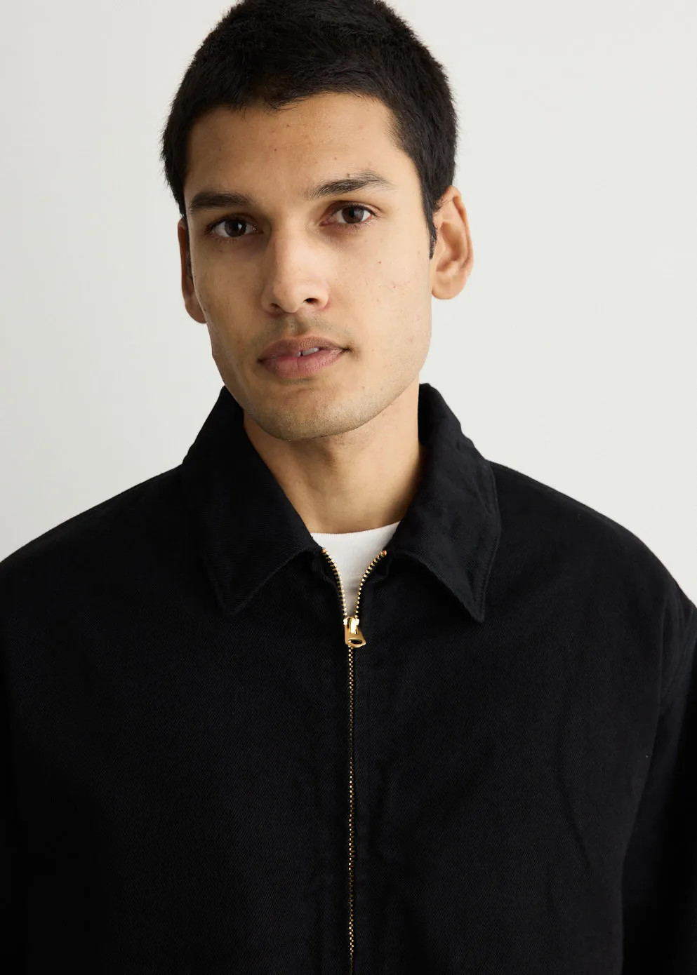Denim Zip Short Jacket sold by Incu product image thumbnail 5