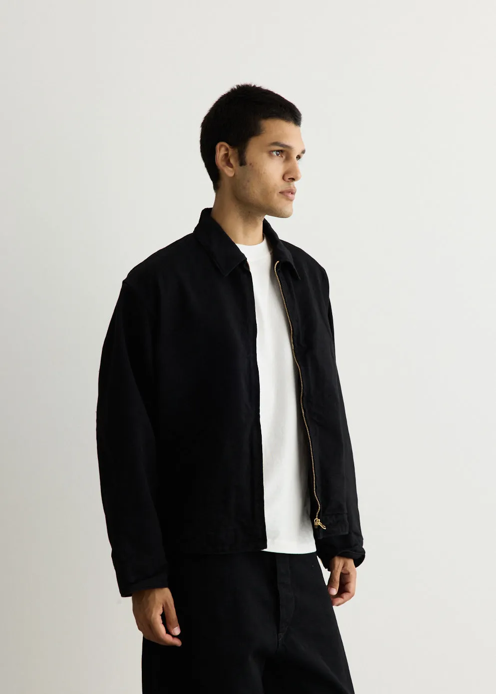 Denim Zip Short Jacket sold by Incu product image thumbnail 3