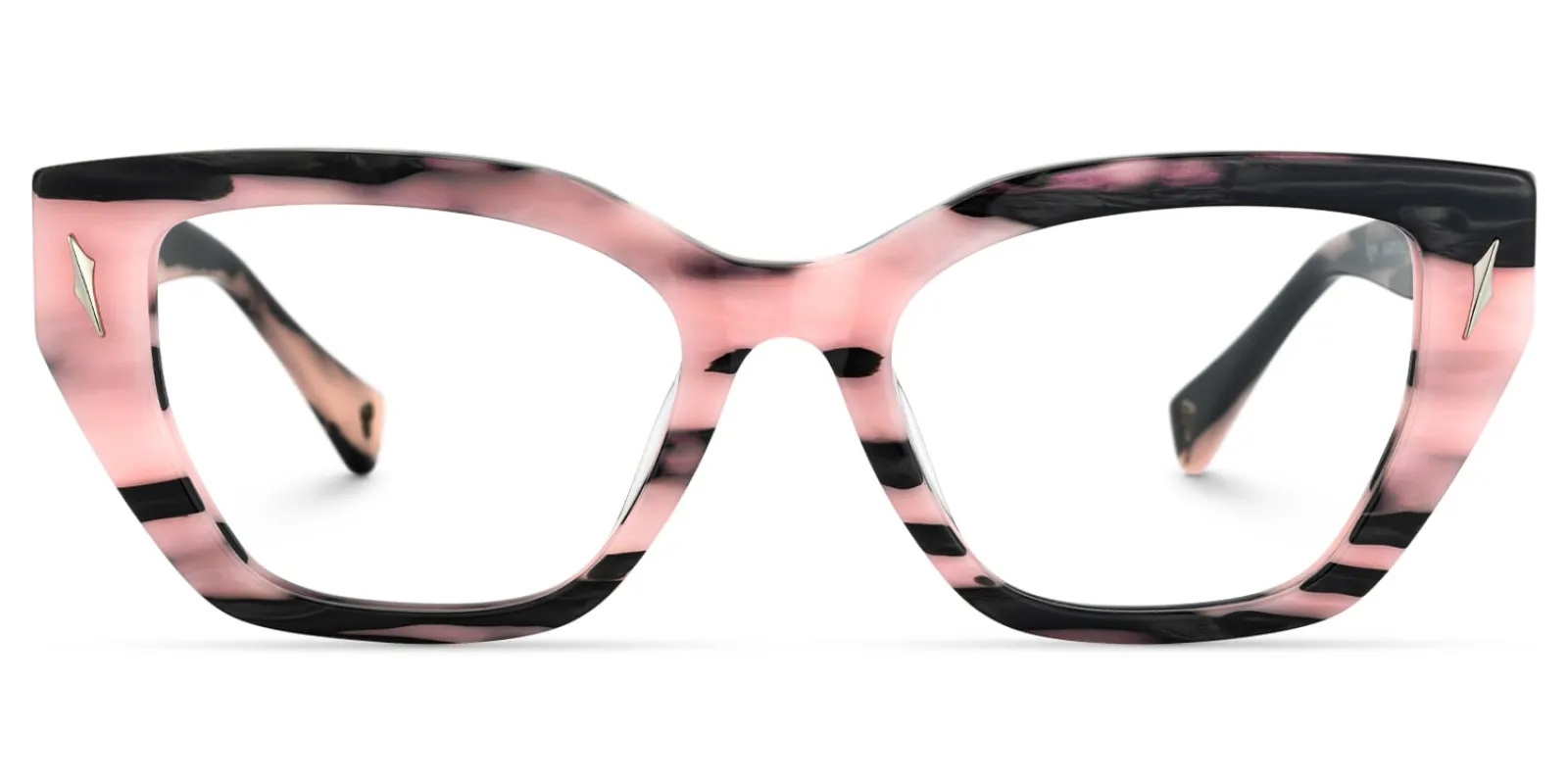 Naiara - Rectangle Two-tone Eyeglasses sold by Vooglam