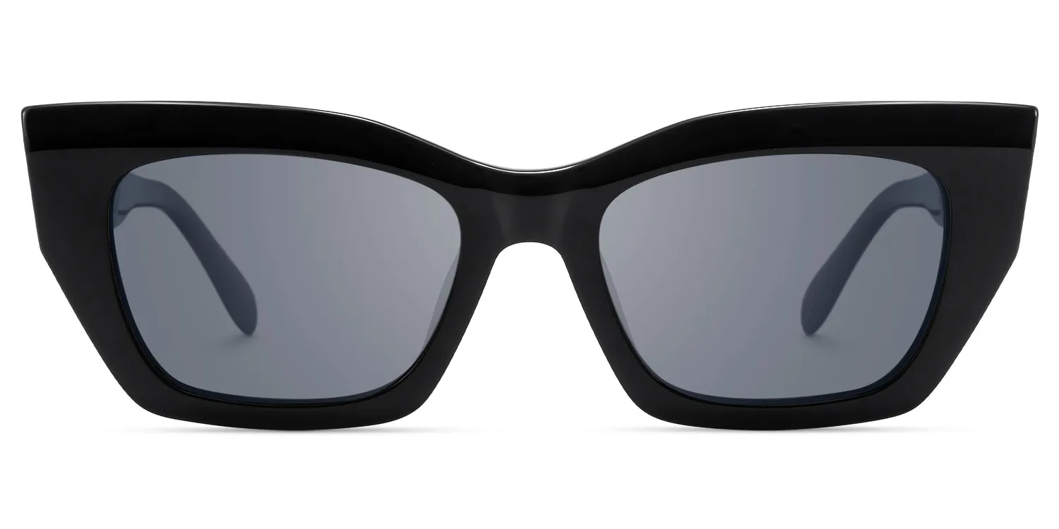 Velora - Cat Eye Black Sunglasses sold by Vooglam