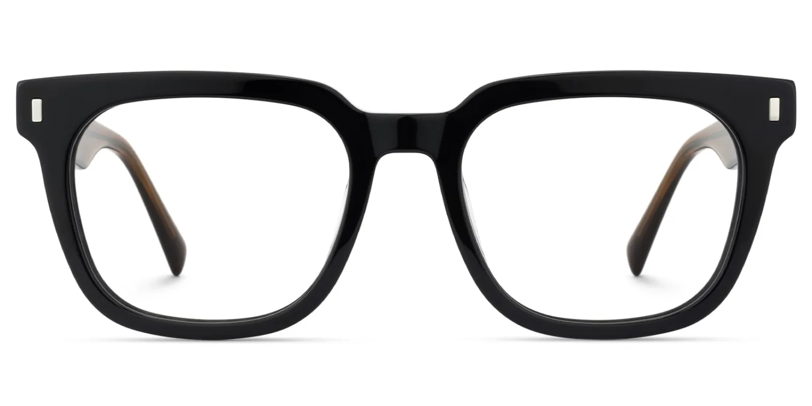 Vinyl - Square Black Eyeglasses sold by Vooglam